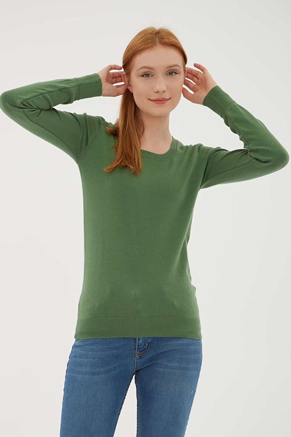 Fashion Friends 25K0779K1 Kadın U Yaka Kazak