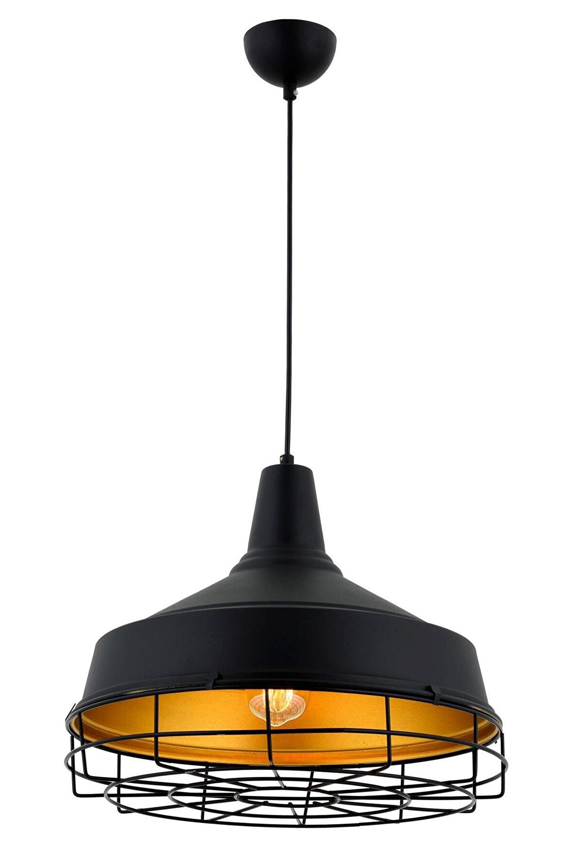 AVONNI AV-4106-M2-BSY Siyah Boyalı Modern Avize E27 Metal 40cm