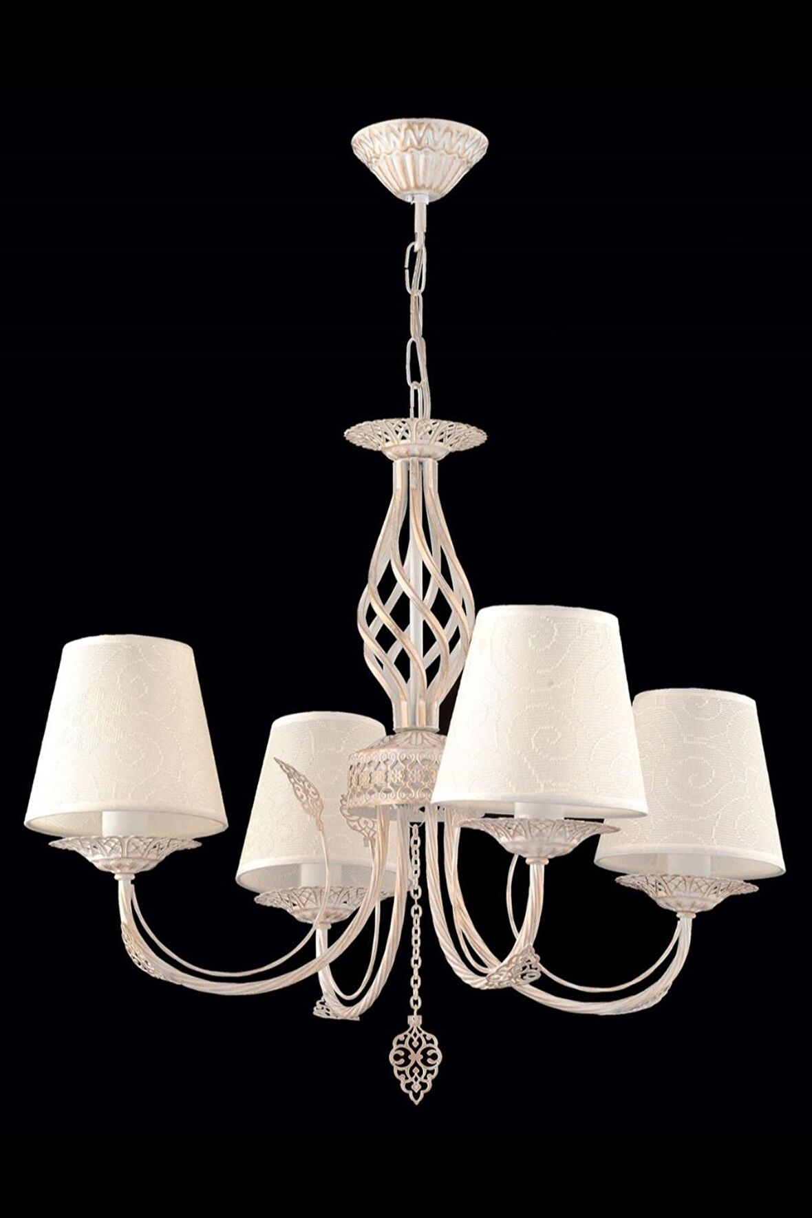 AVONNI AV-65112-4F Ferforje Boyalı Klasik Avize E14 Metal 55cm