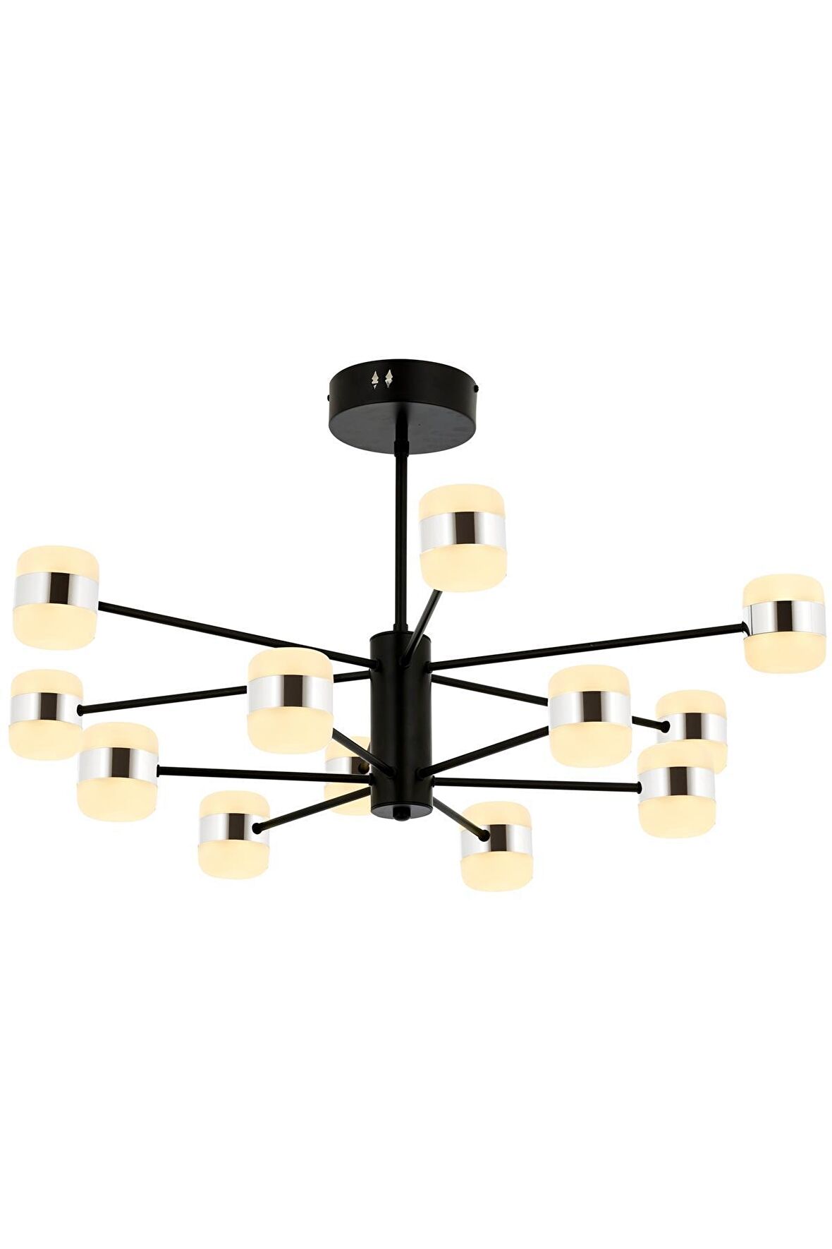AVONNI AV-60205-12K Krom Kaplama Modern Avize LED Metal Akrilik 85cm