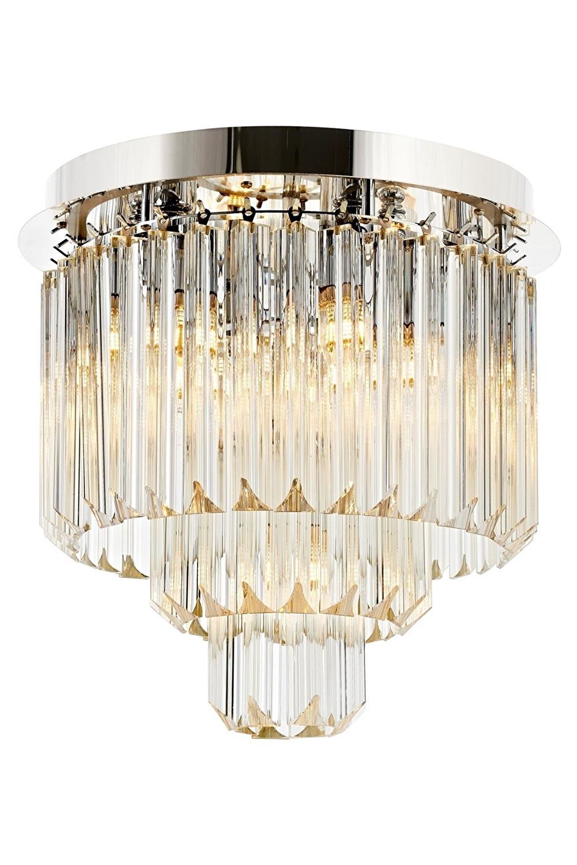AVONNI AR-60298-K40 Krom Kaplama Klasik Avize E14 Metal Kristal 40cm