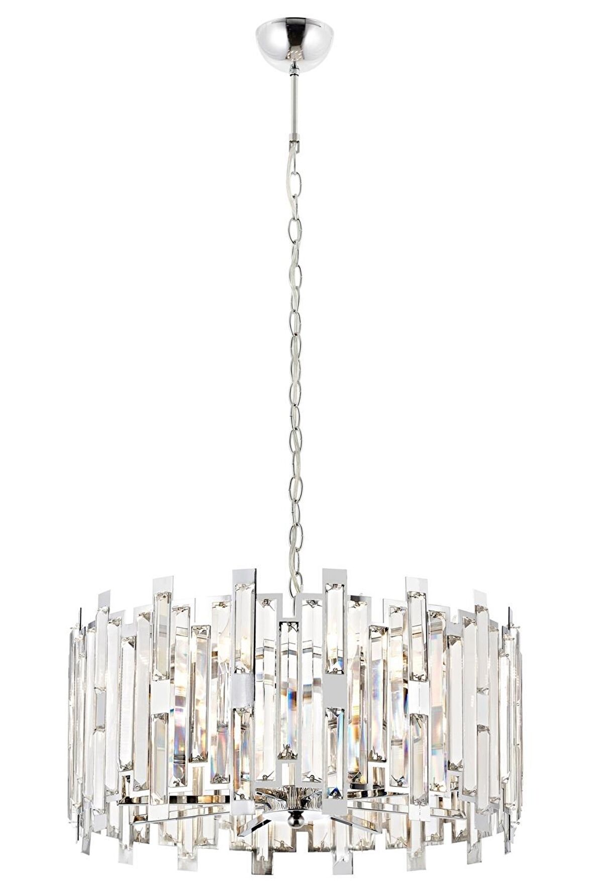 AVONNI AV-60303-K50 Krom Kaplama Klasik Avize E14 Metal Kristal 50cm