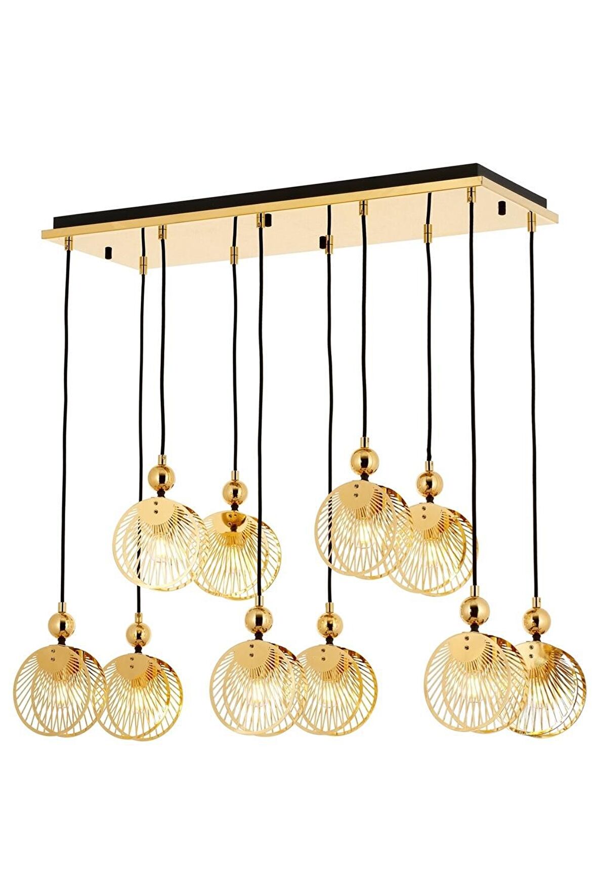 AVONNI AV-60313-S30X85 Sarı Kaplama Modern Avize E27 Metal 85x30cm