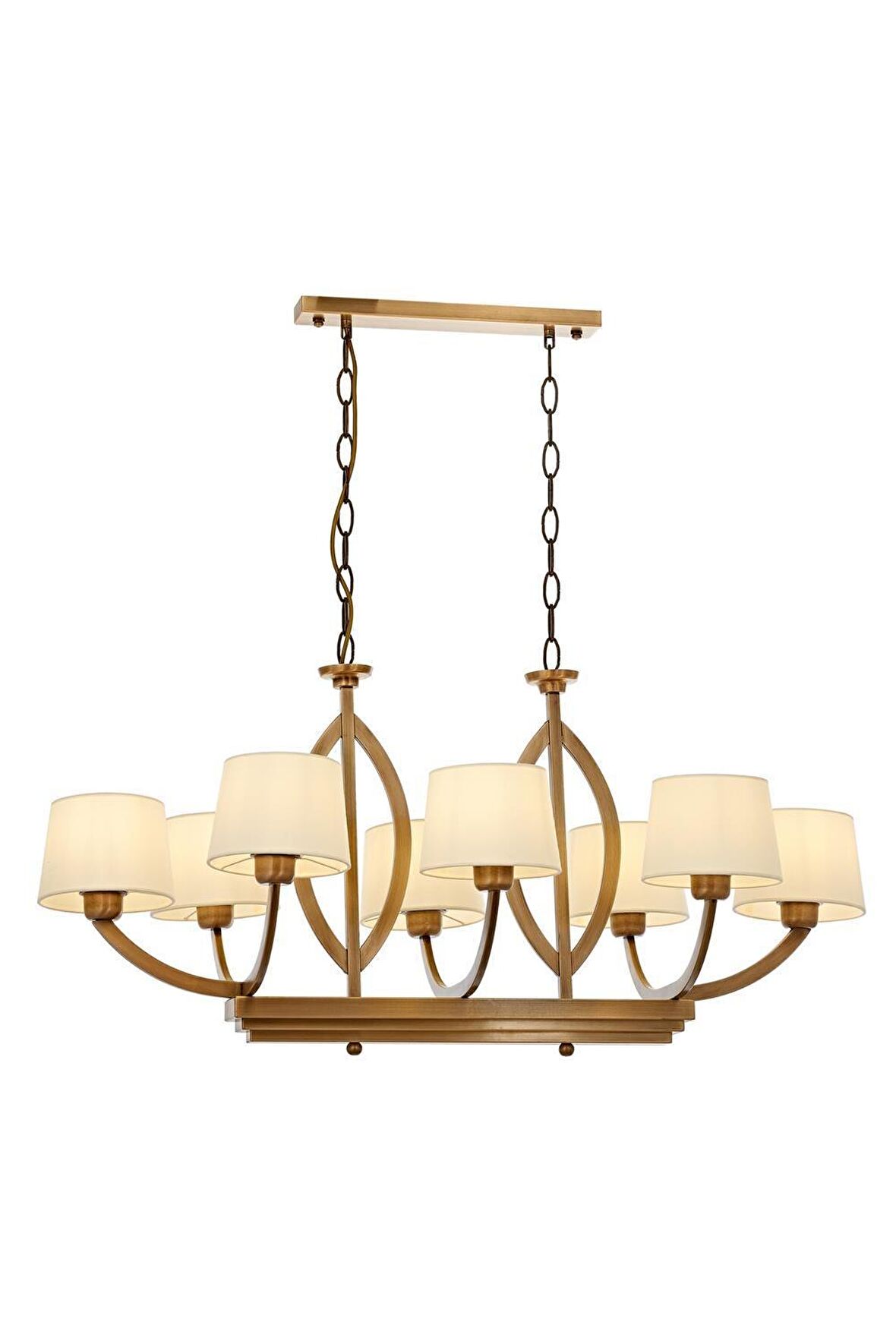 AVONNI AV-60362-8ES-YM Eskitme Kaplama Modern Avize E27 Metal Cam 100x55cm