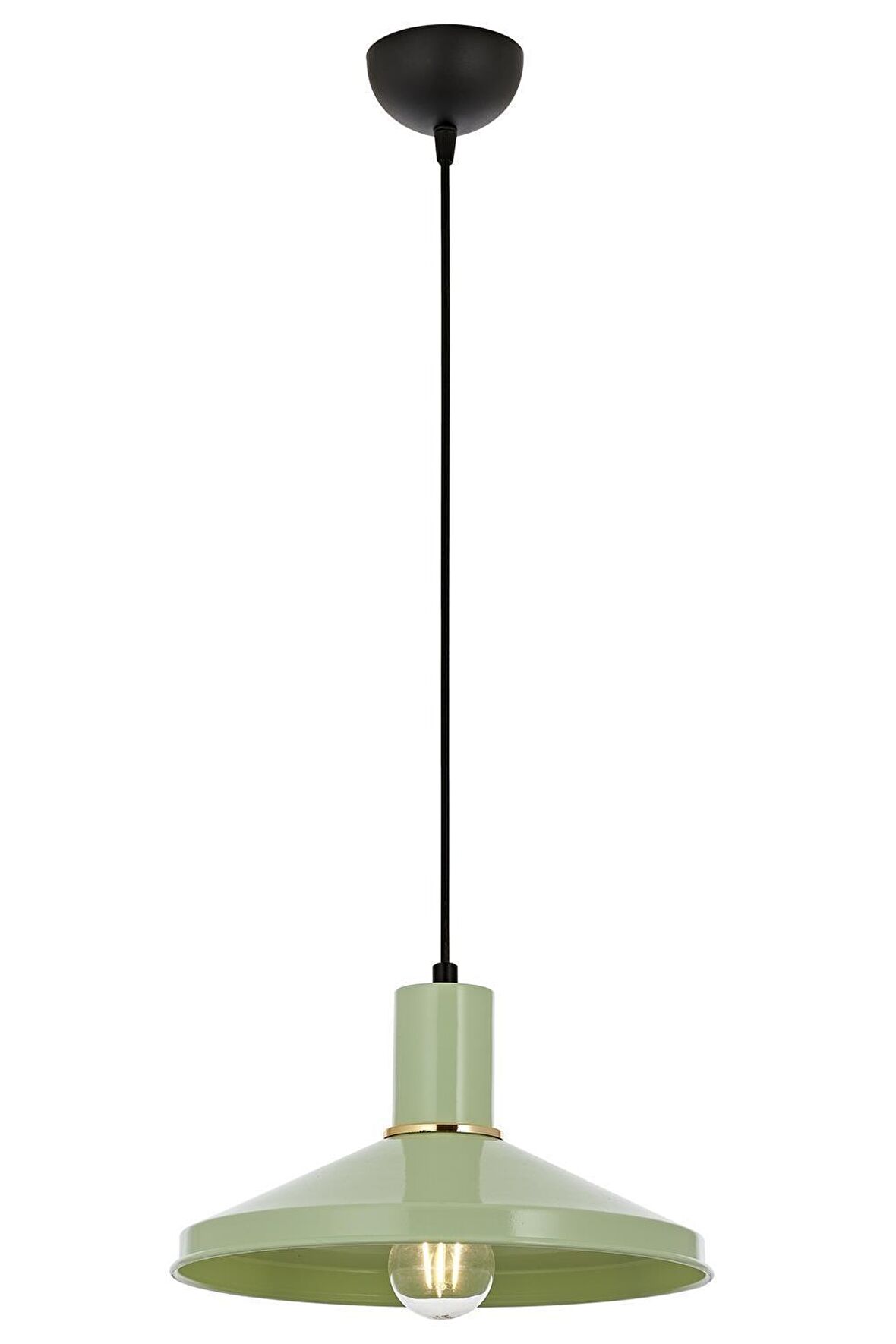AVONNI AV-4106-M24-GREEN Yeşil Boyalı Modern Avize E27 Metal 30cm