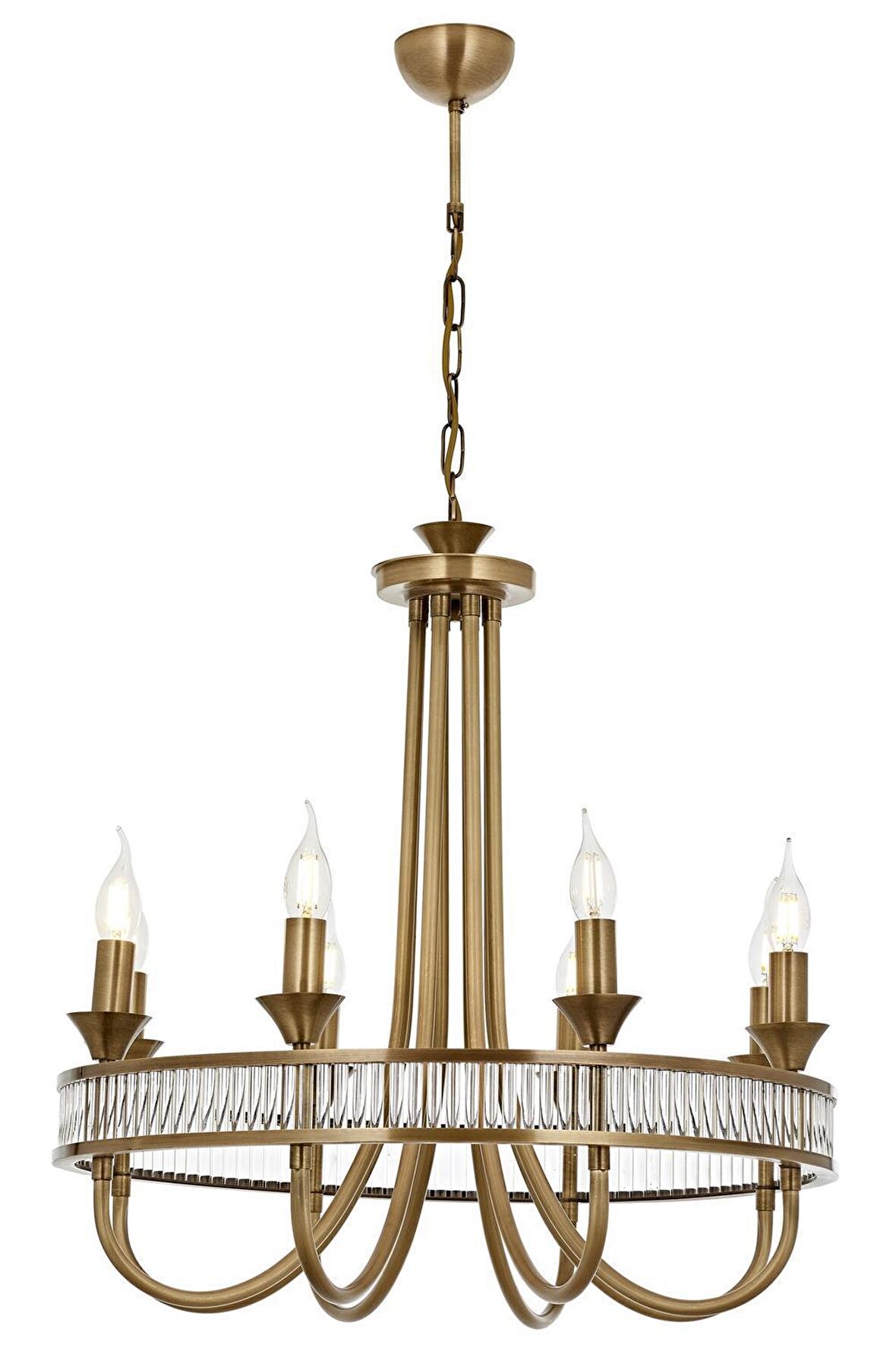 AVONNI AV-60378-8E Eskltme Kaplama Modern Avize E14 Metal Kristal 60cm