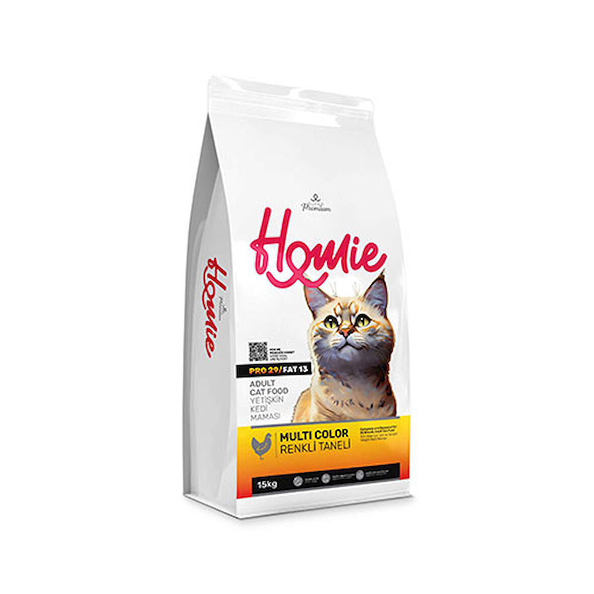 Homie Multi Color Renkli Taneli Tavuklu Yetişkin Kedi Maması 15 Kg 