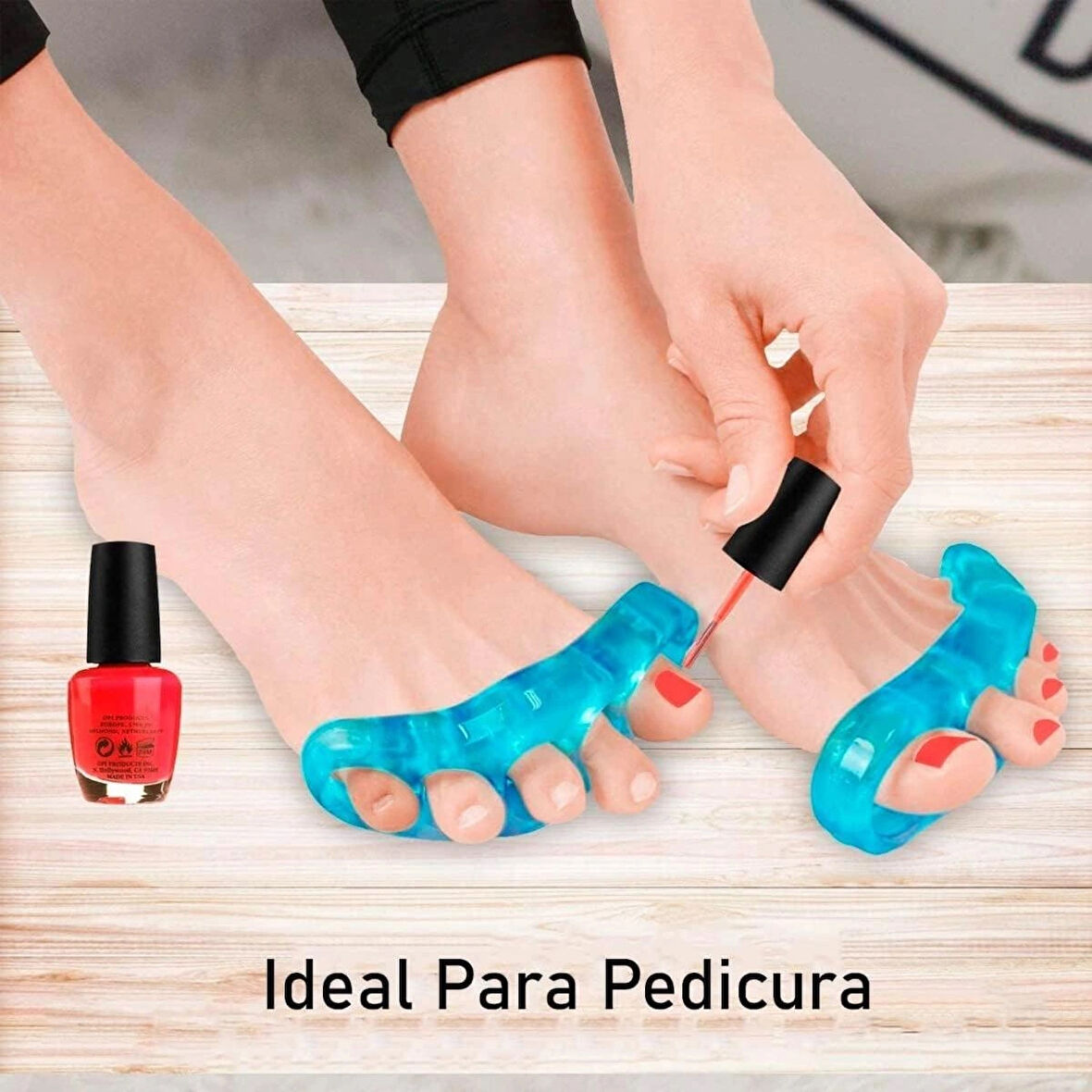 Ayak 5 Parmak Ayırıcı Şekil Düzeltici Aparat Deluxe Pampered Toes Silikon 5 Parmak Ayraç