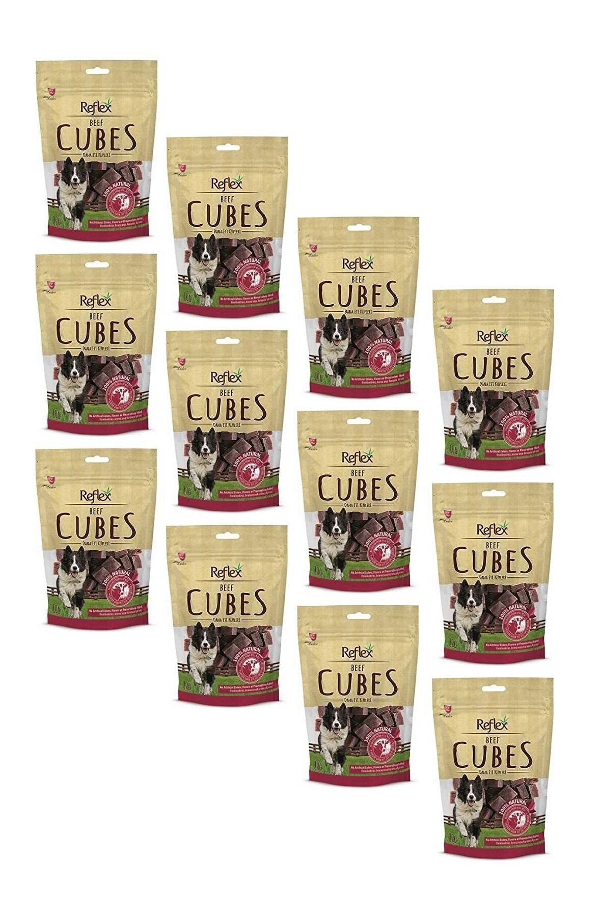 Reflex Beef Cube Biftekli Yetişkin Ödül Maması 12x80 gr 