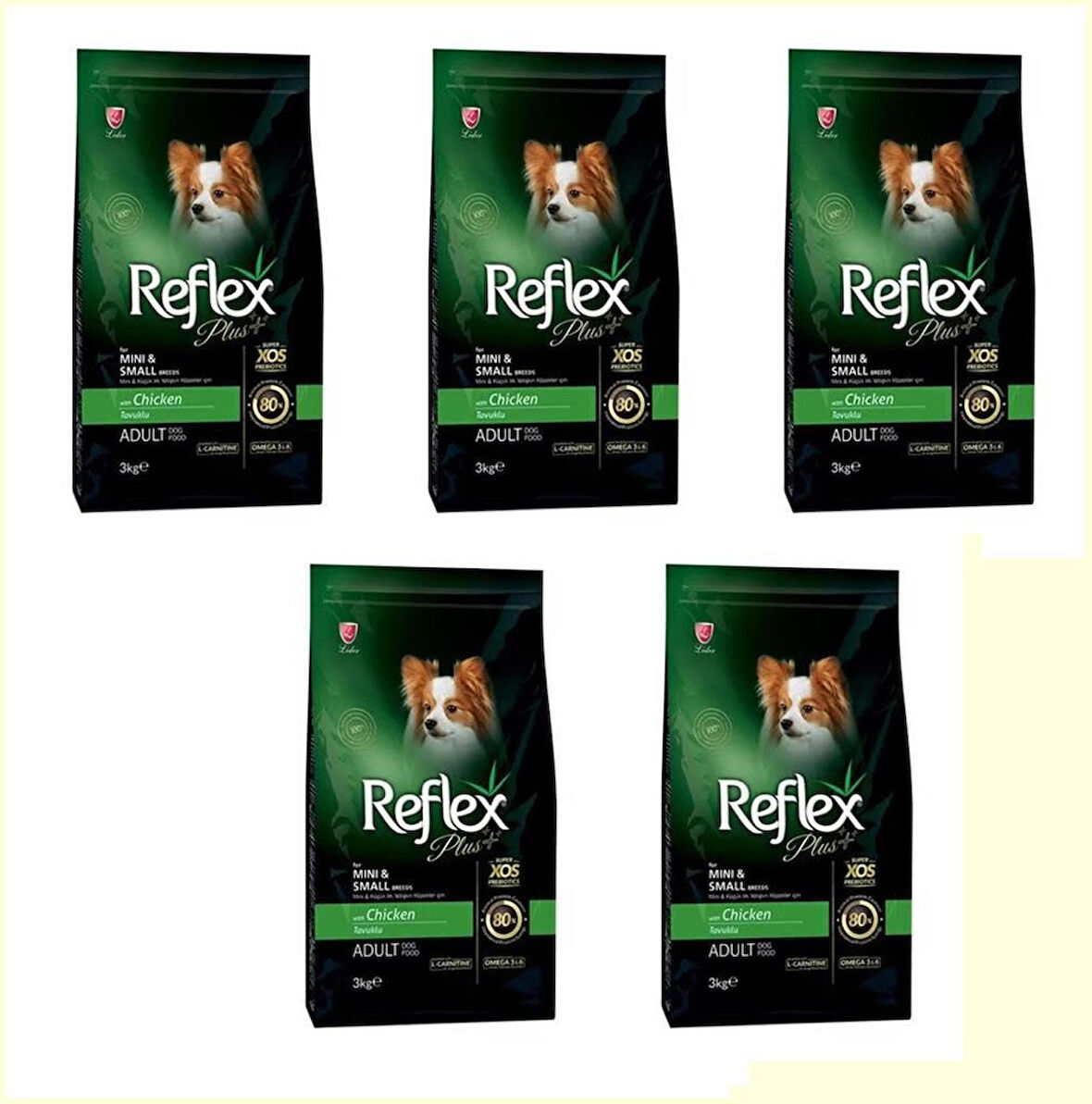 Reflex Plus Tavuklu Mini Irk Yetişkin Köpek Maması 3 Kg*5 ADET