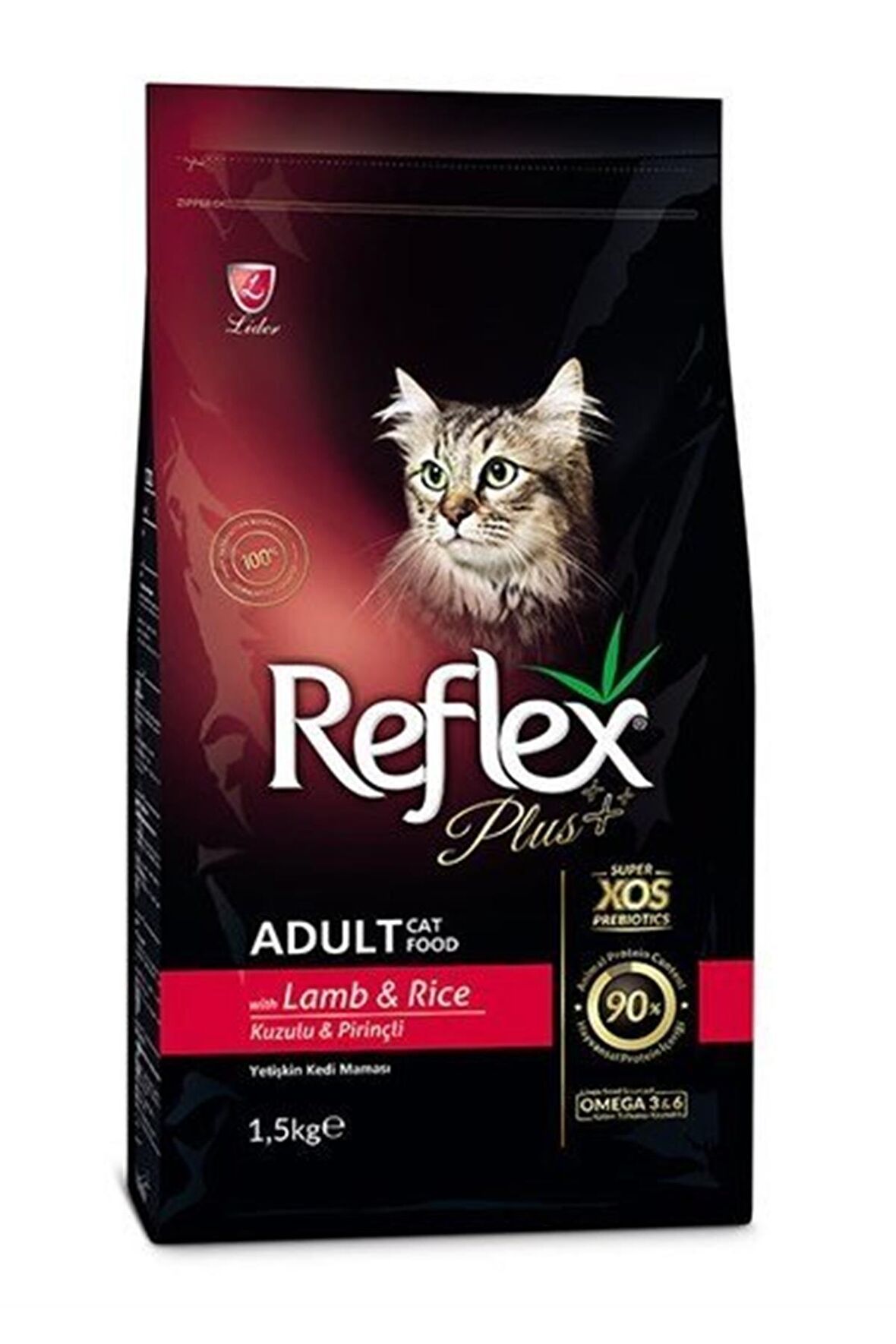 Reflex Plus Kuzu Etli-Pirinçli Yetişkin Köpek Maması 1.5 kg