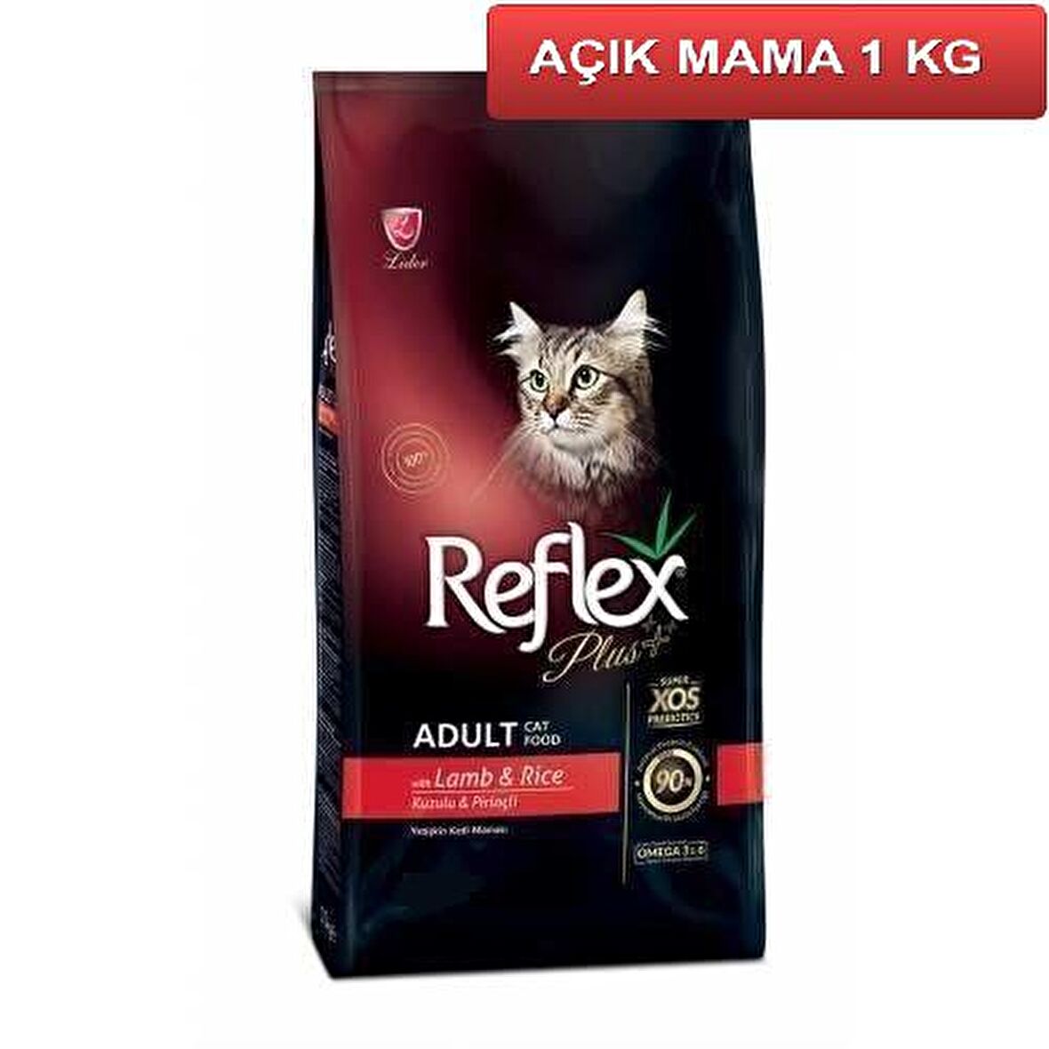 Reflex Plus Kuzu Etli Yetişkin Kedi Maması 1 Kg AÇIK