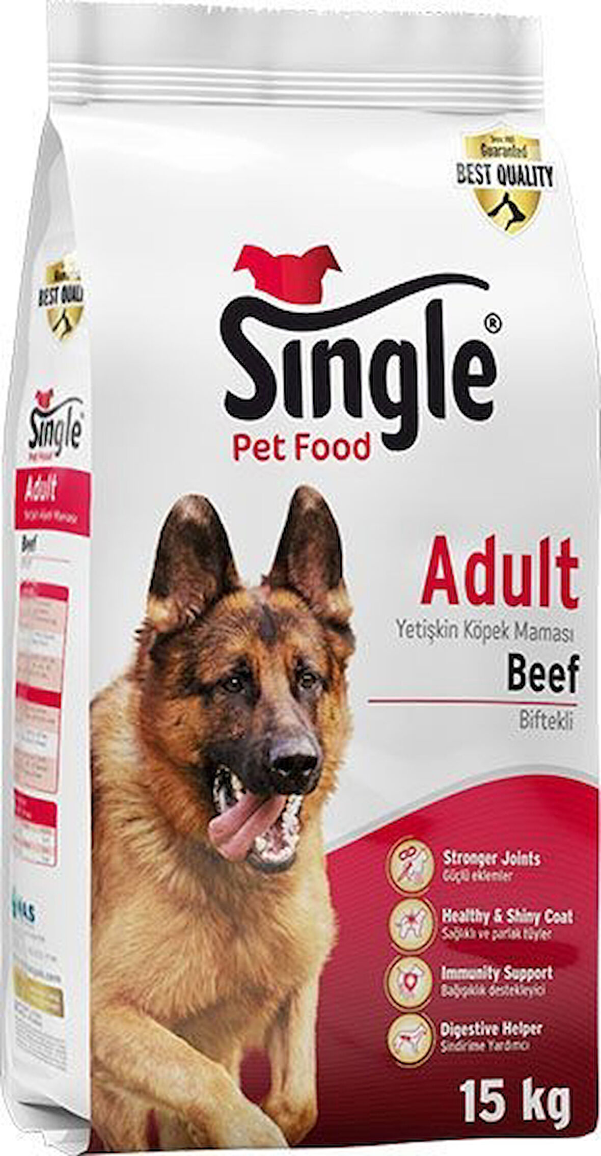 Single Sığır Etli Köpek Maması 15 KG