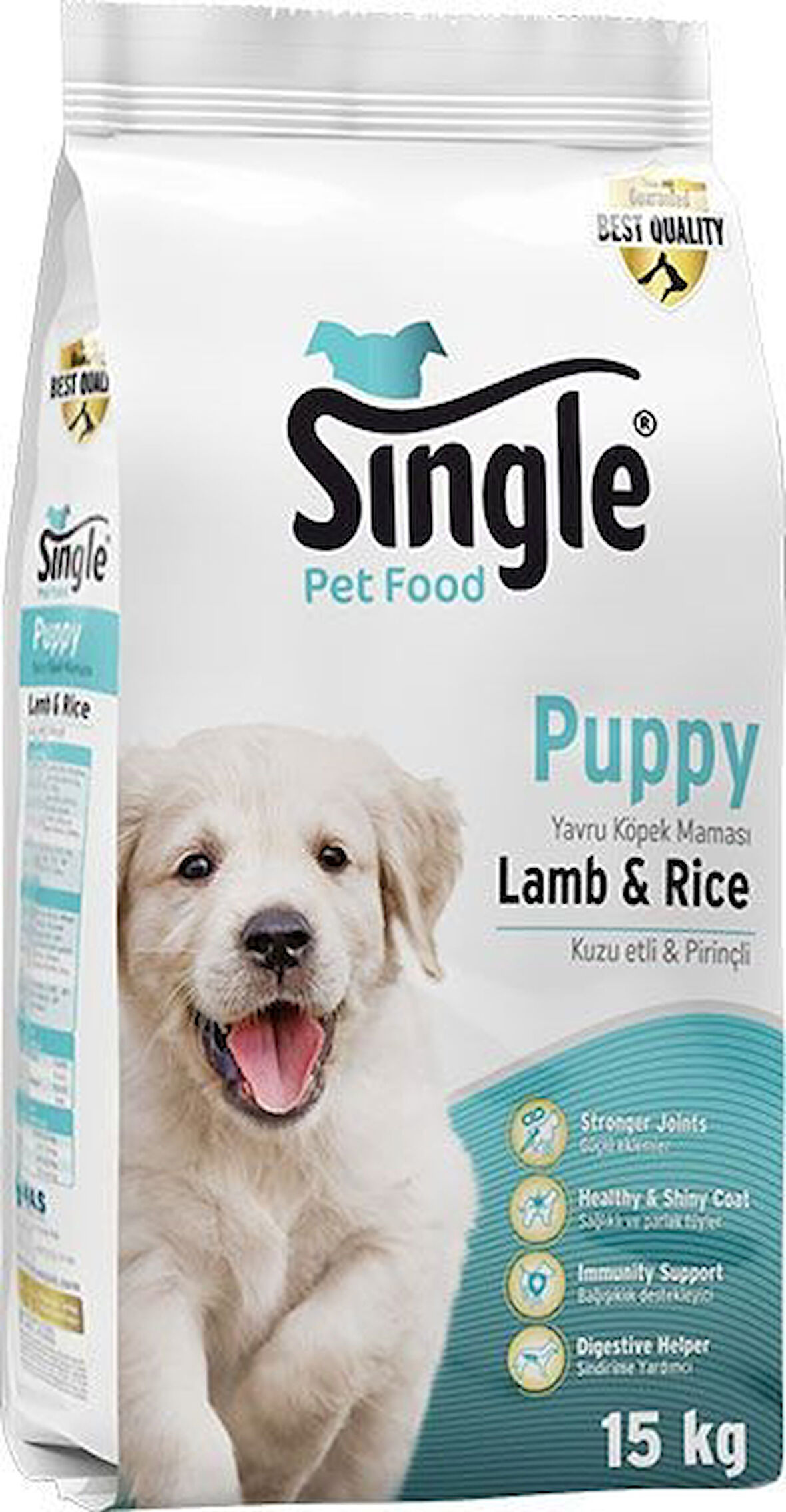 Single Kuzu Etli Yavru Köpek Maması 15 KG