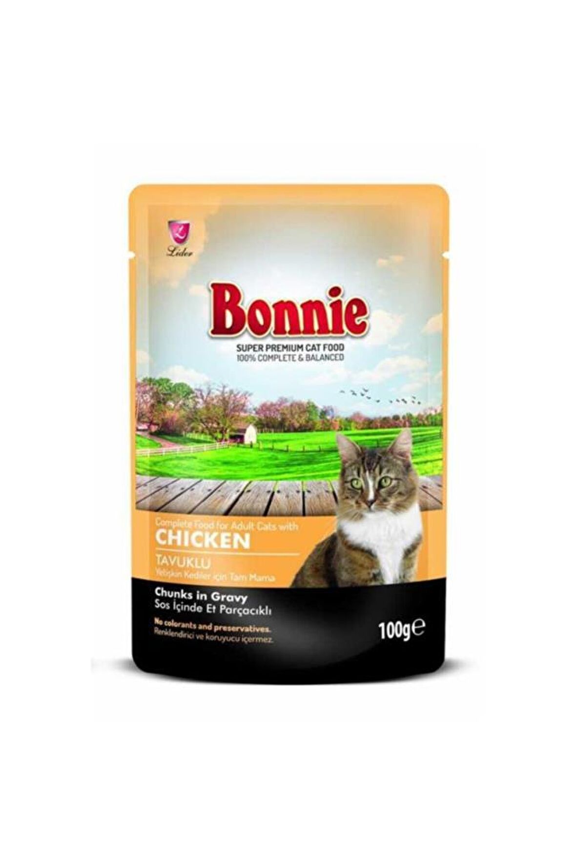 BONNIE KEDİ TAVUKLU POUCH GRAVY KONSERVE 100GR