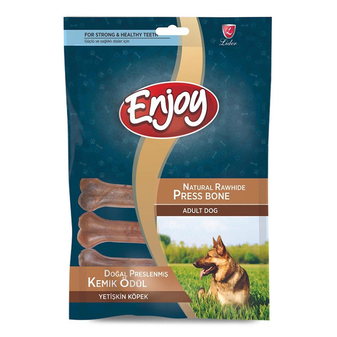 Enjoy Natural Pres Kemik Köpek Ödül Maması 65 gr x 3 Adet