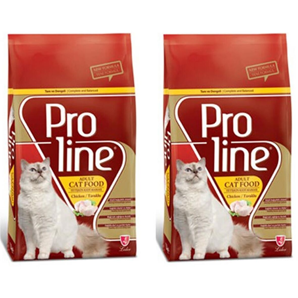 Pro Line Cat Adult Tavuklu Tavuklu Yetişkin Kedi Maması 1,5 Kg 2 Adet