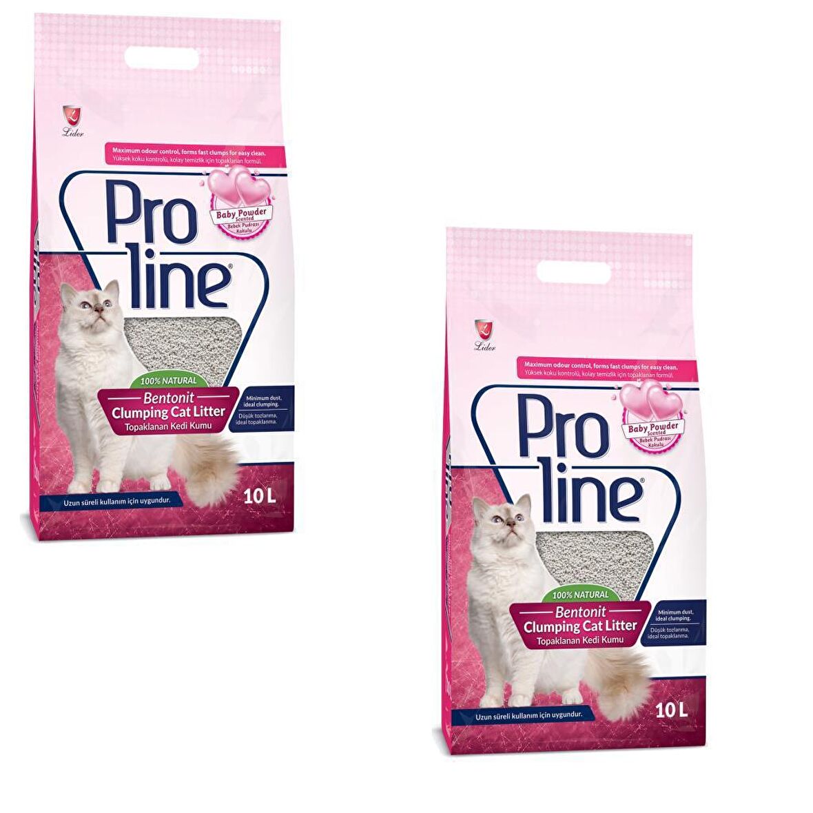 Pro Line Babypowder ParfüMLü Kedi Kumu 10 Lt 2 Adet