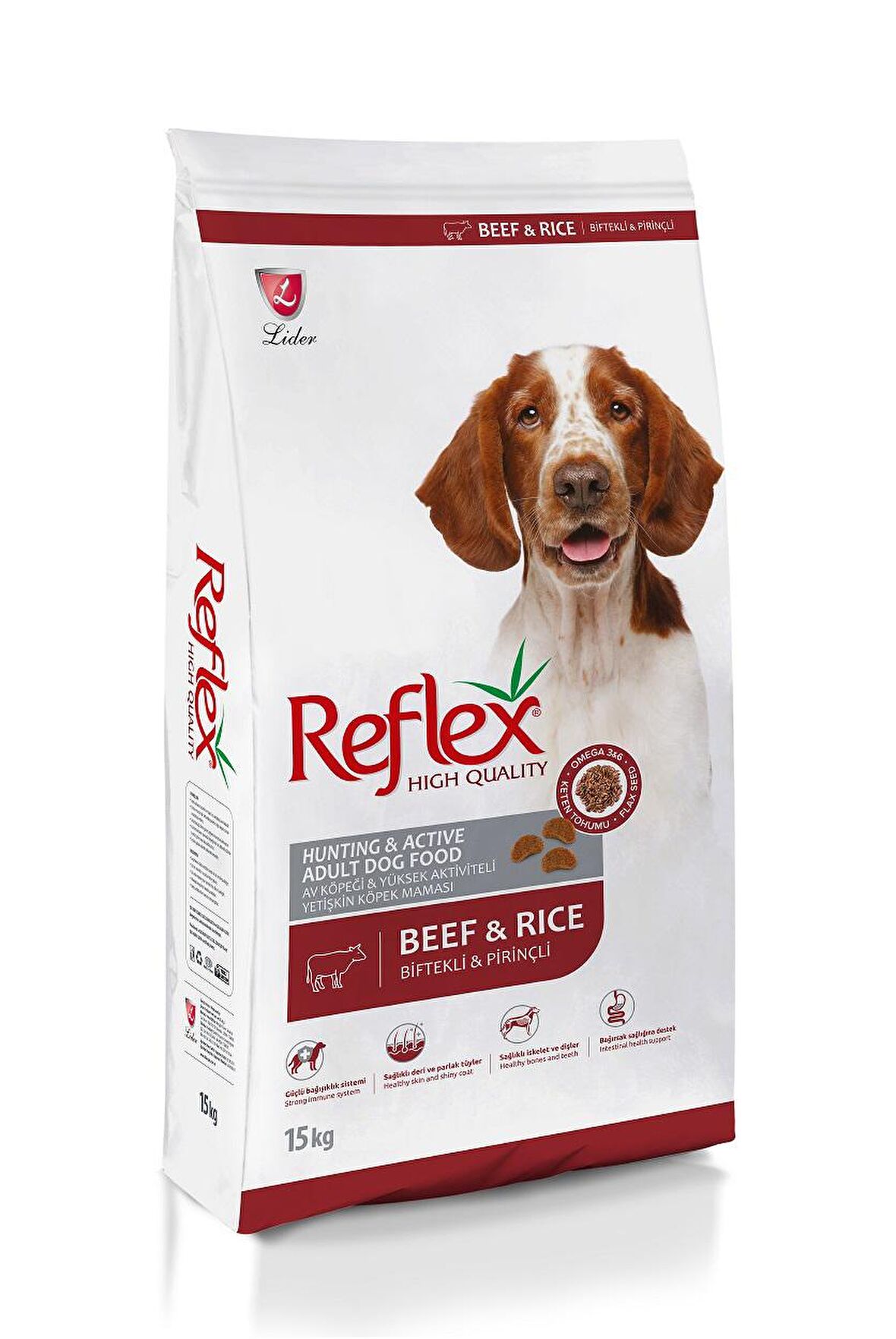 Reflex High Energy Biftekli 15 kg Yetişkin Köpek Maması