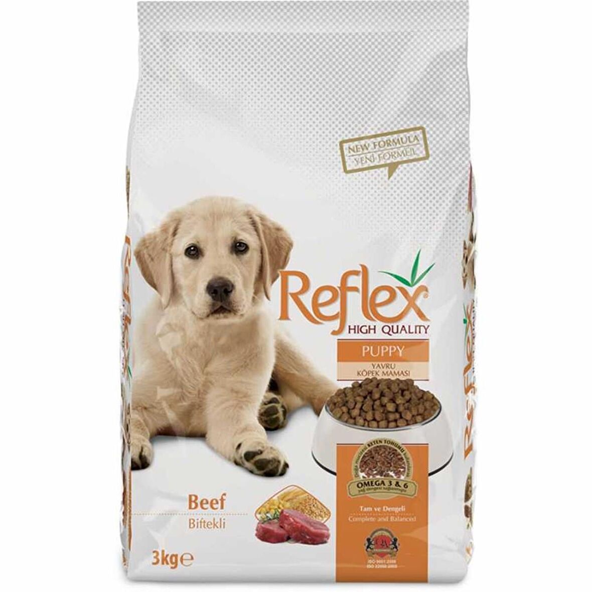 Reflex Biftekli Büyük Irk Yavru Kuru Köpek Maması 3 kg