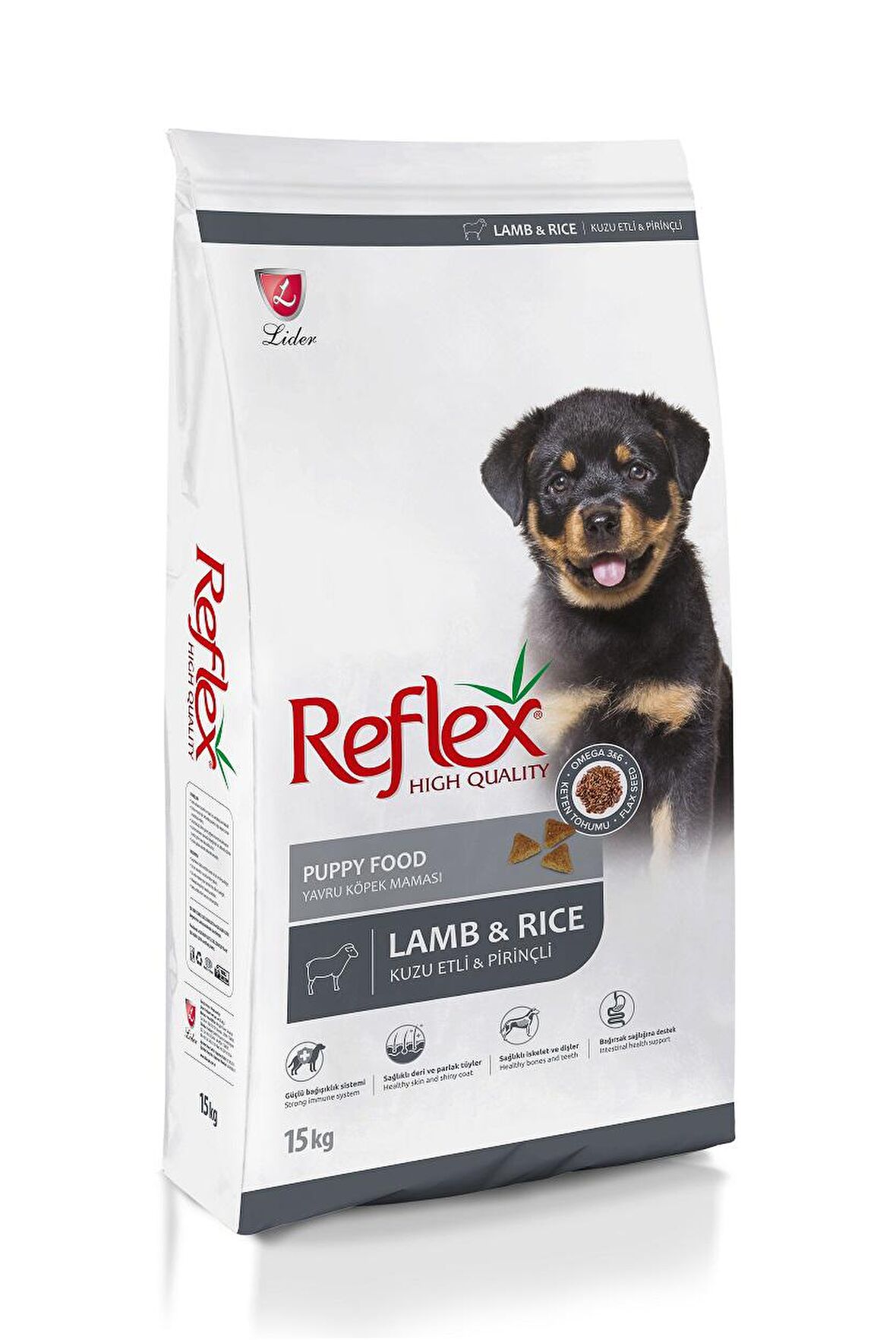 Reflex Puppy Kuzu Etli Pirinçli 15 kg Yavru Köpek Maması