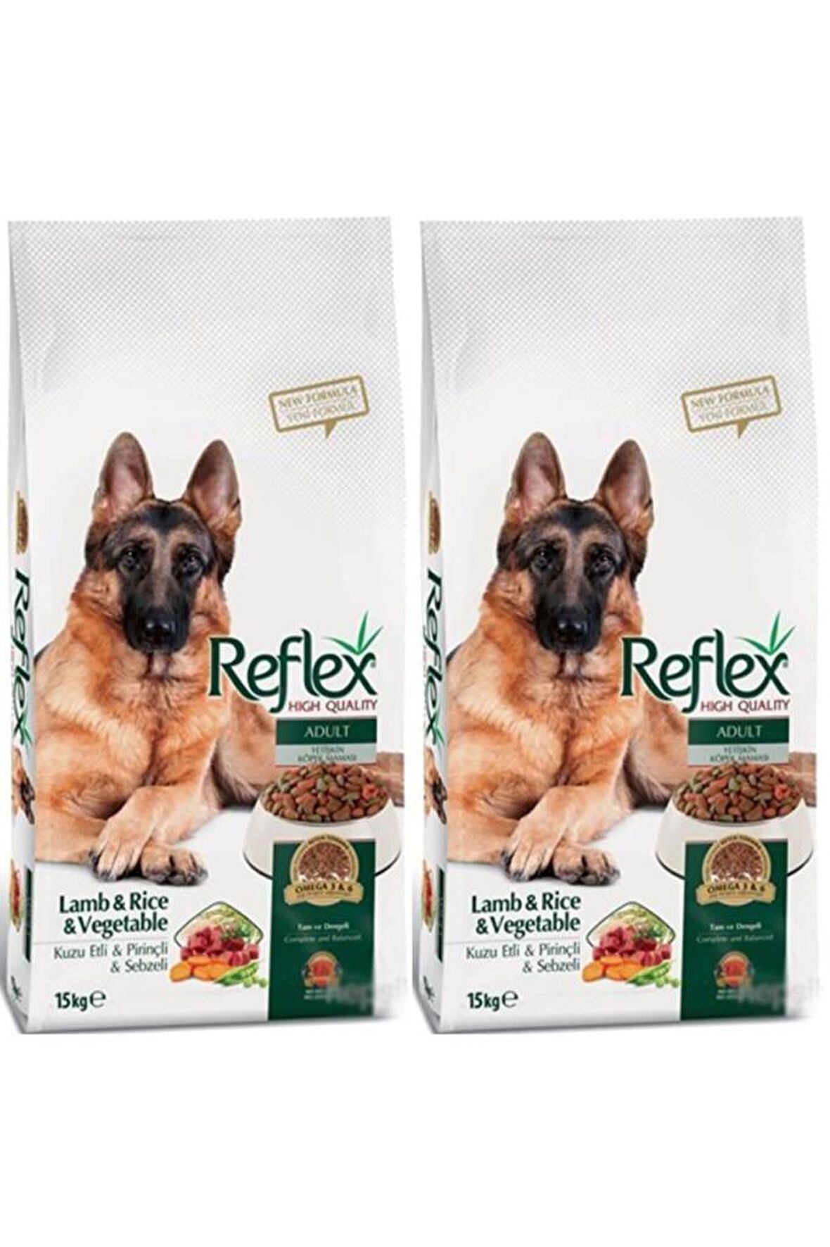 Reflex Kuzu Etli-Pirinçli-Sebzeli Küçük Irk Yetişkin Açık Kuru Köpek Maması 2 kg