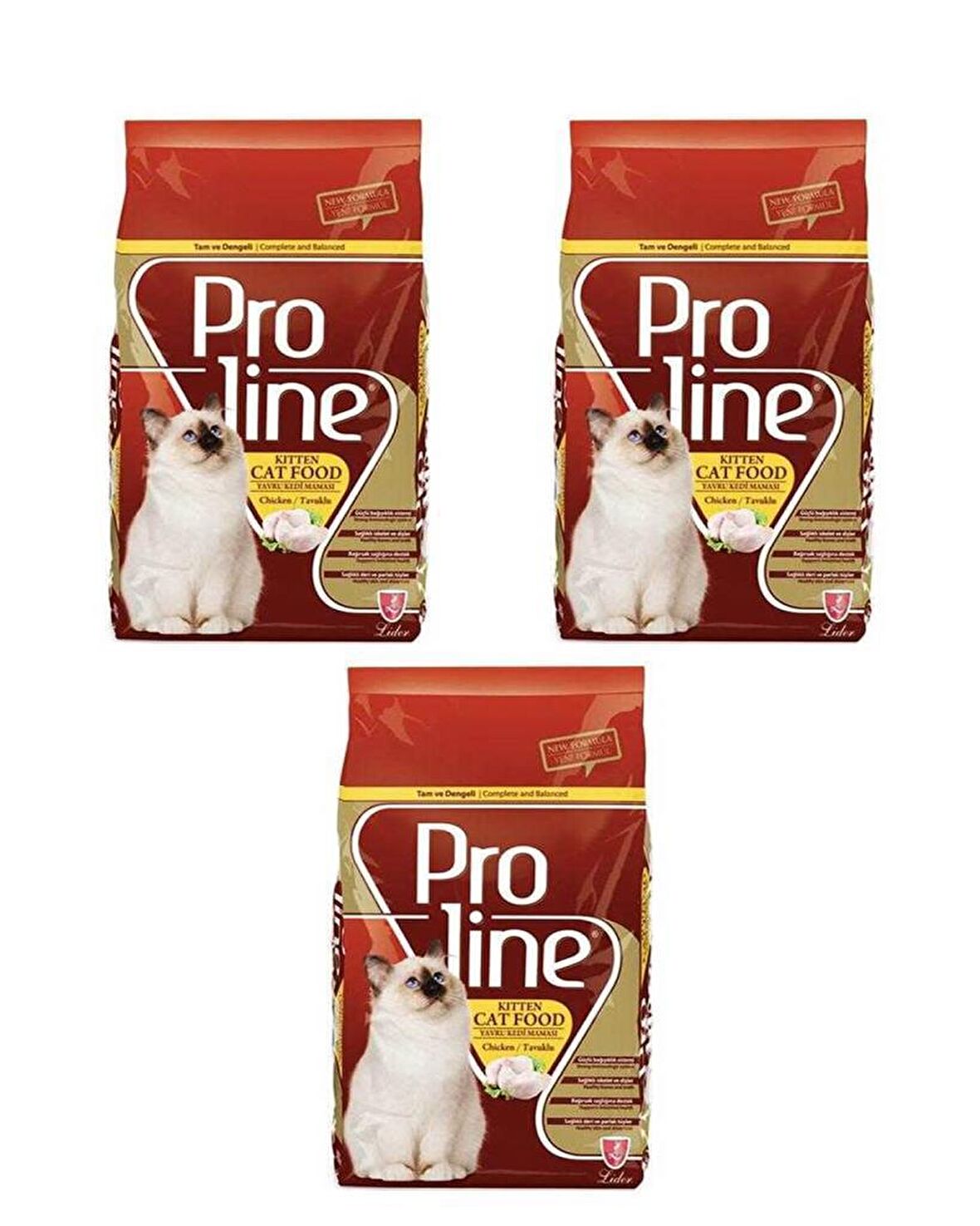 Proline Kitten Yavru Tavuklu Kedi Maması 400 Gr (3 ADET)