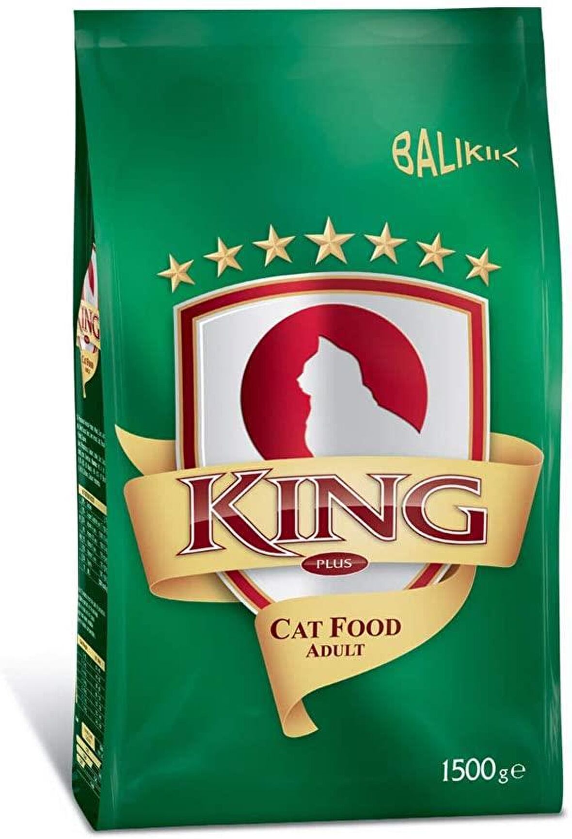 King Balıklı Yetişkin Kedi Maması 1,5 kg