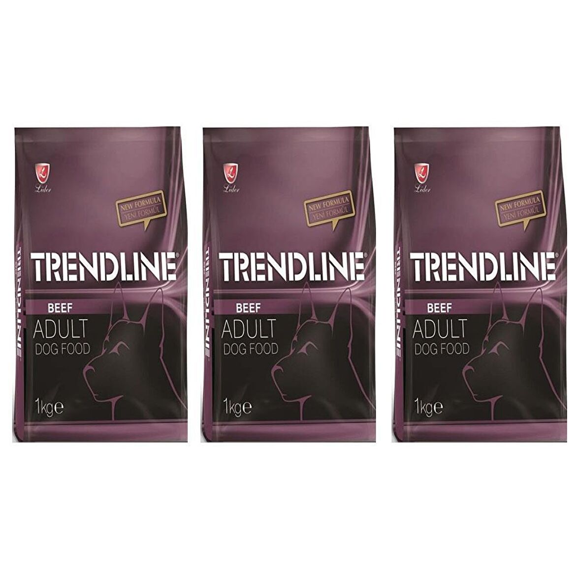 Trendline Line Biftekli Yetişkin Kuru Köpek Maması 3x1 kg