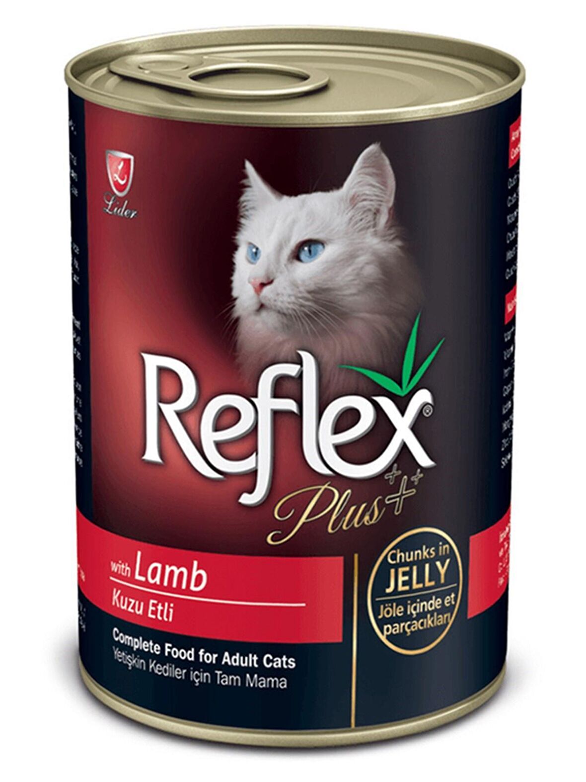 Reflex Plus 400 Gr Kuzu Etli Ve Kümes Hayvanlı  Yetişkin Kedi Yaş Maması Konserve Mama