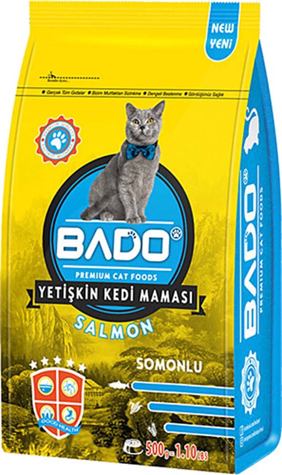 Bado Somonlu Yetişkin Kedi Maması 500 Gr