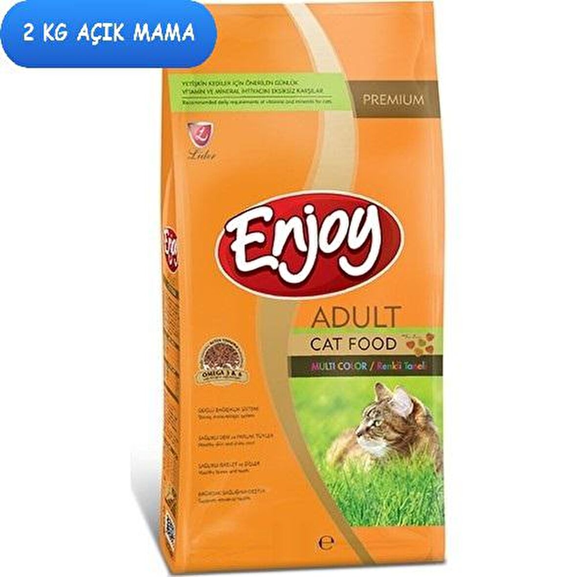 Enjoy Multicolor Renkli Gurme Kedi Maması 2 Kg AÇIK