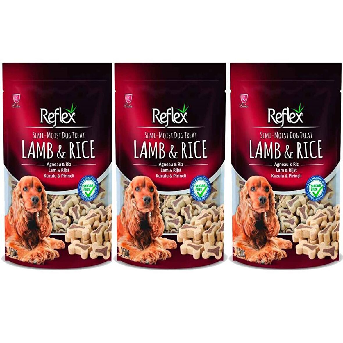 Reflex Semi-Moist Kuzu Etli - Pirinçli Yetişkin Ödül Maması 3x150 gr 