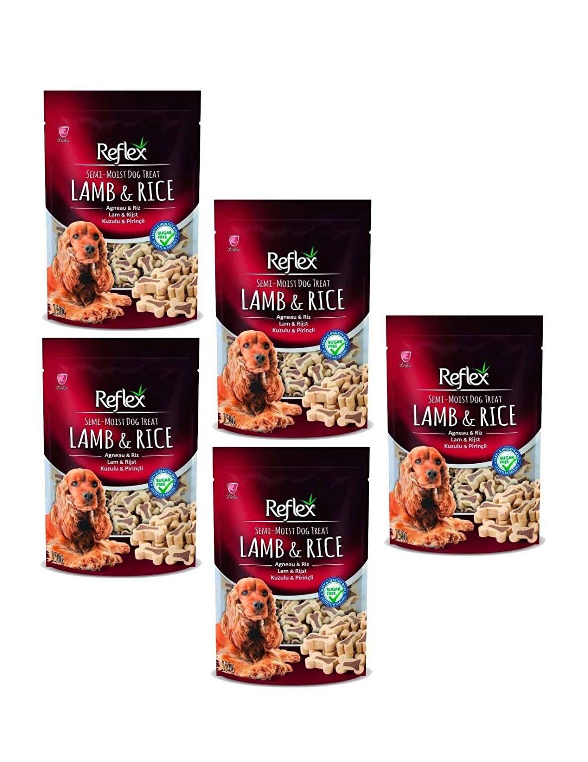 Reflex Semi-Moist Kuzu Etli - Pirinçli Yetişkin Ödül Maması 5x150 gr 