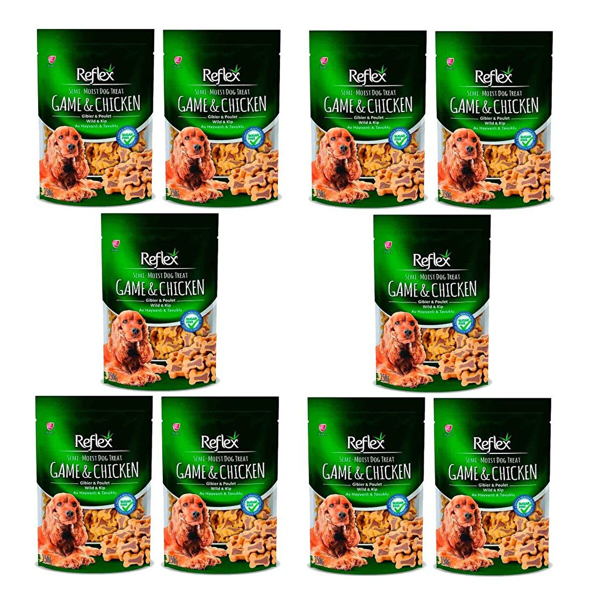 Reflex Semi-Moist Av Hayvanlı - Tavuklu Yetişkin Ödül Maması 10x150 gr 