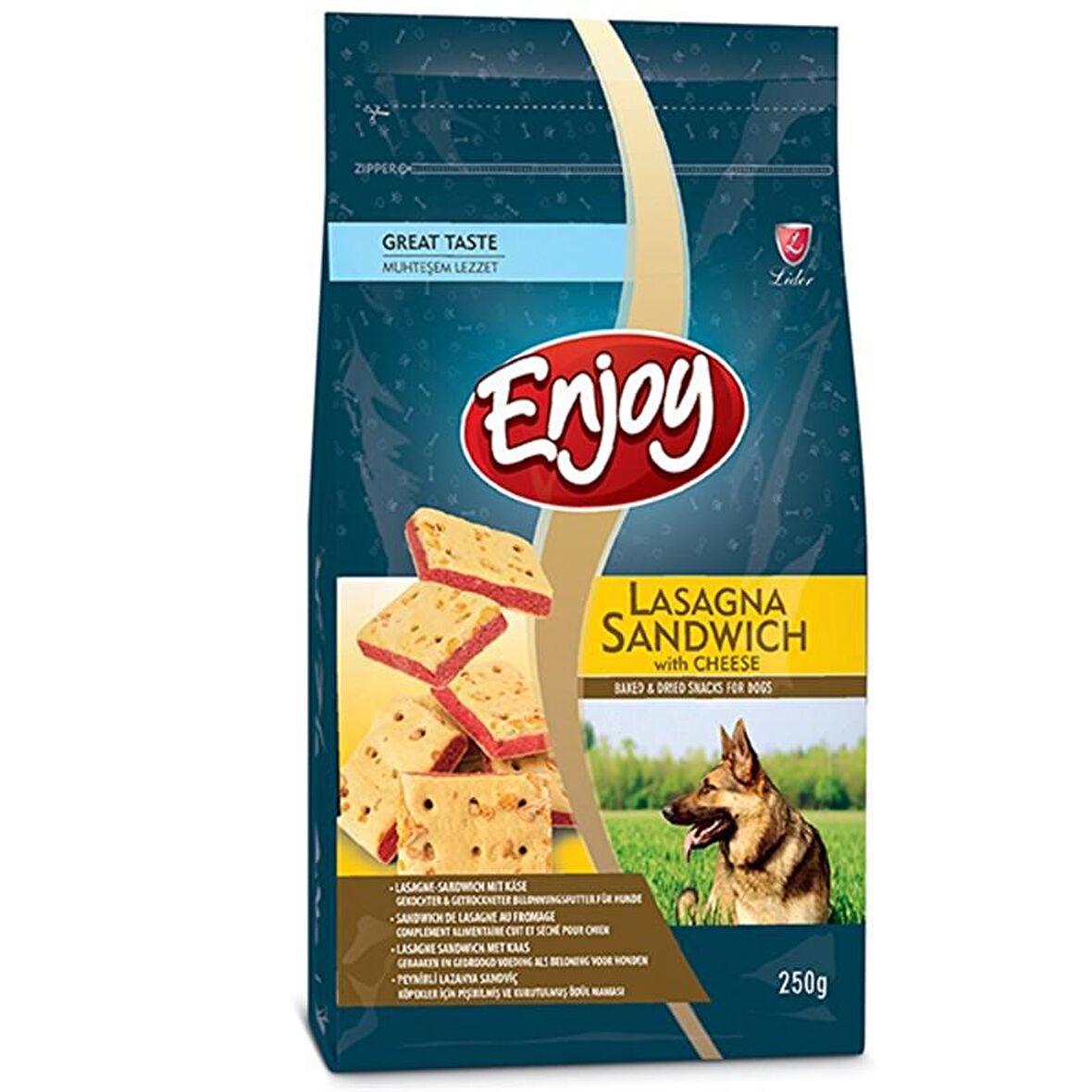 Enjoy Sandviç Kare Peynirli Köpek Ödül Bisküvisi 250 Gr