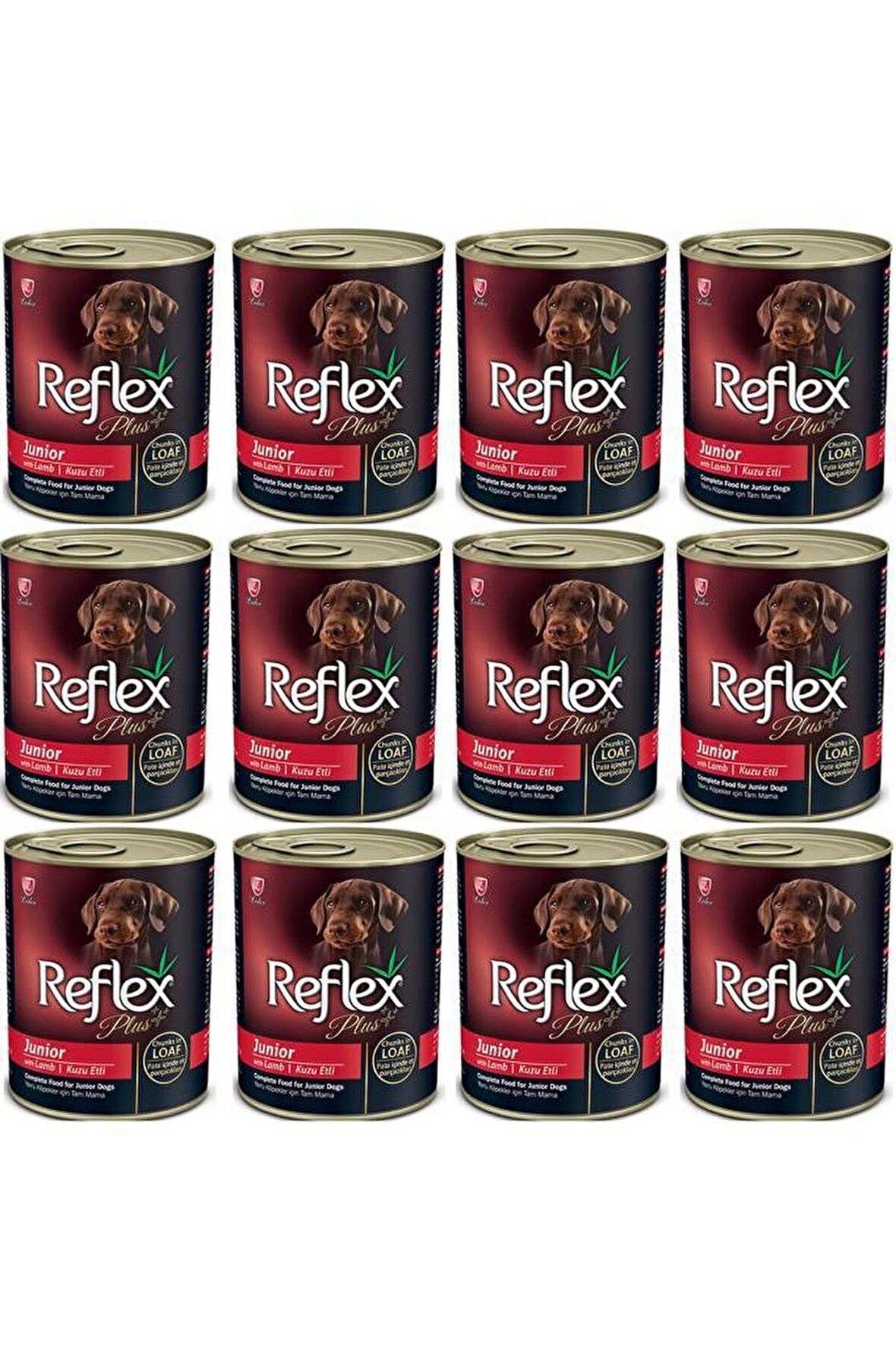 Reflex Plus Kuzu Etli Küçük Irk Yetişkin Yaş Köpek Maması 12x400 gr