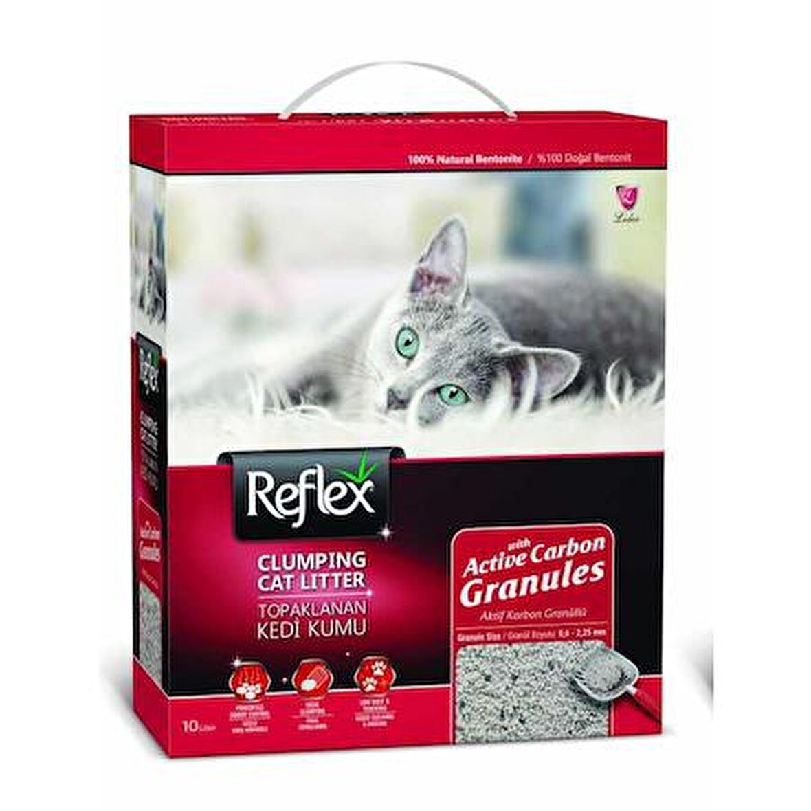 Reflex Granül Aktif Karbon Kedi Kumu 10lt