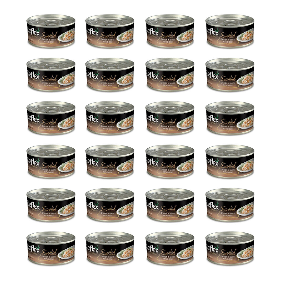 Reflex Plus Essential Tavuk Etli Peynirli Kedi Yetişkin Konservesi 70 Gr (24 Adet)