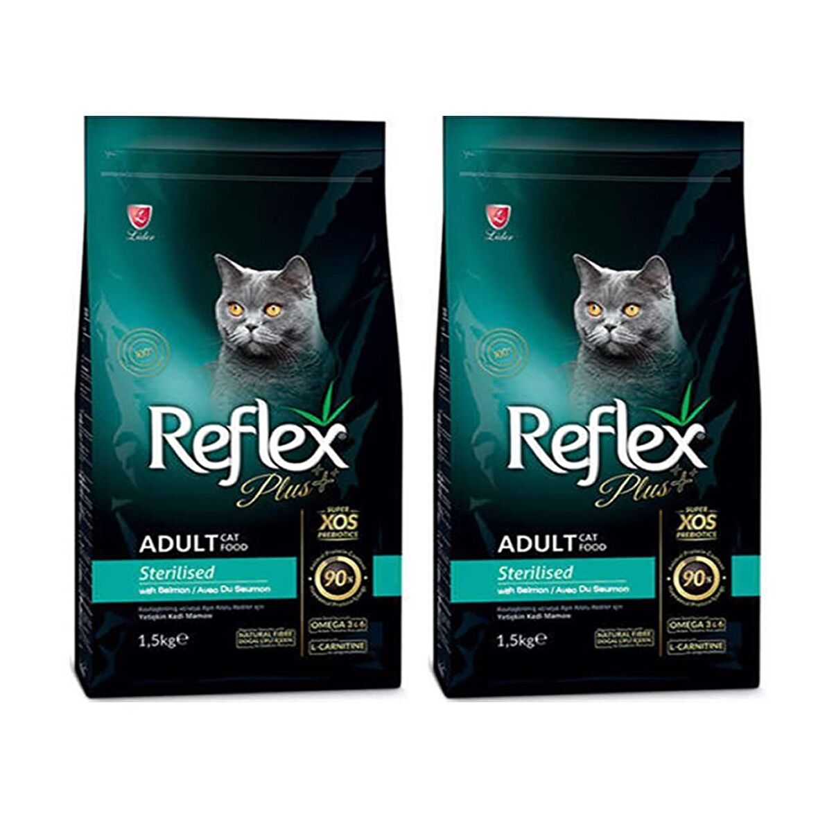 Reflex Plus Sterilised Somonlu Kısırlaştırılmış Kedi Maması 1,5 Kg (2 ADET)