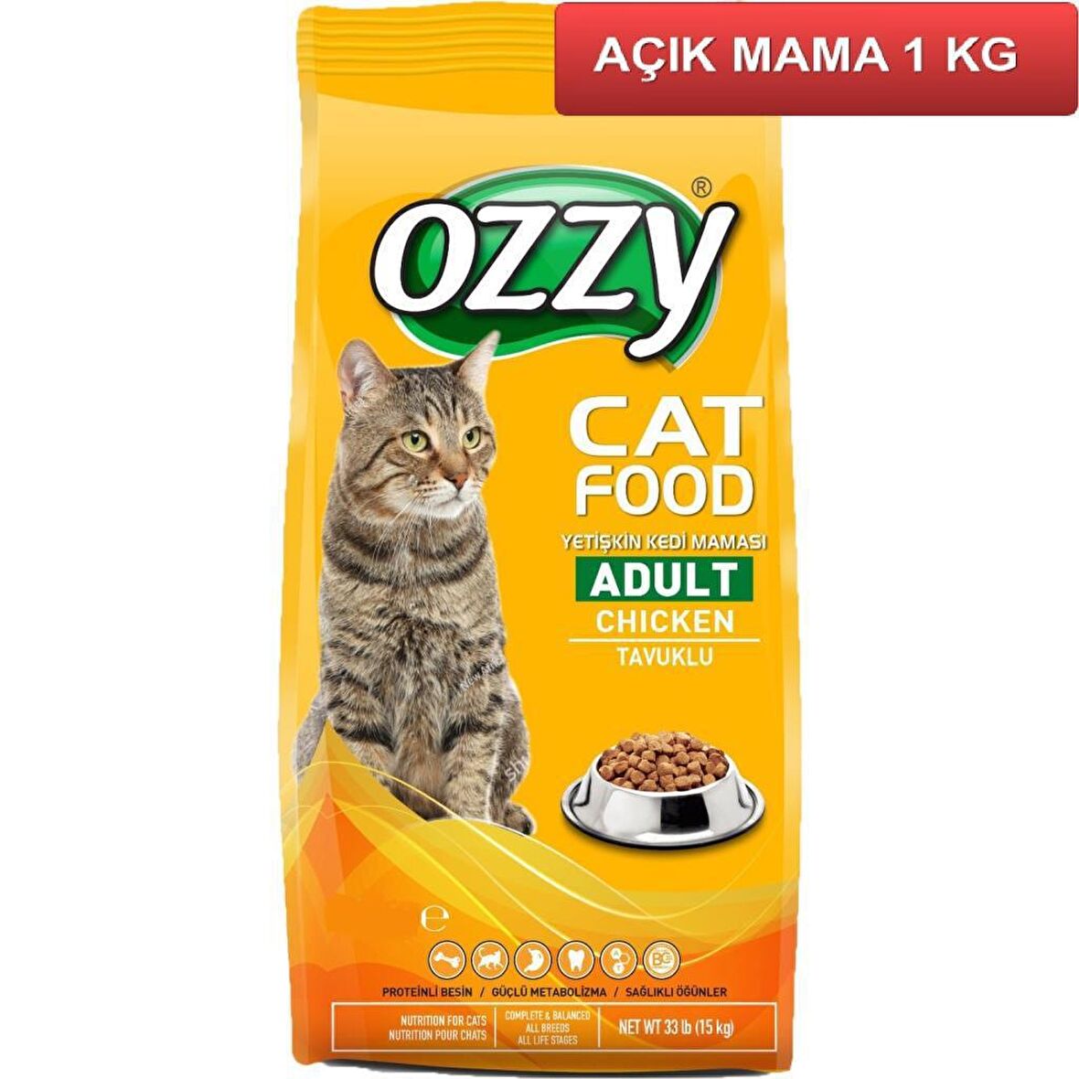 Ozzy Tavuklu Kedi Maması 1 Kg AÇIK