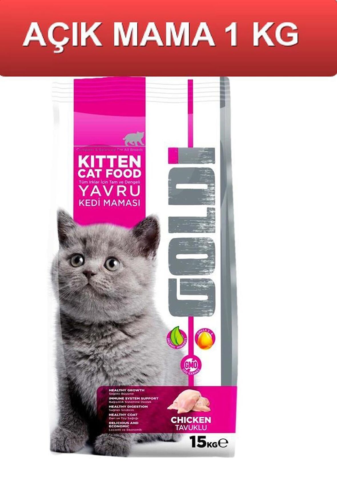 Goldi Kitten Yavru Kedi Maması 1 Kg AÇIK