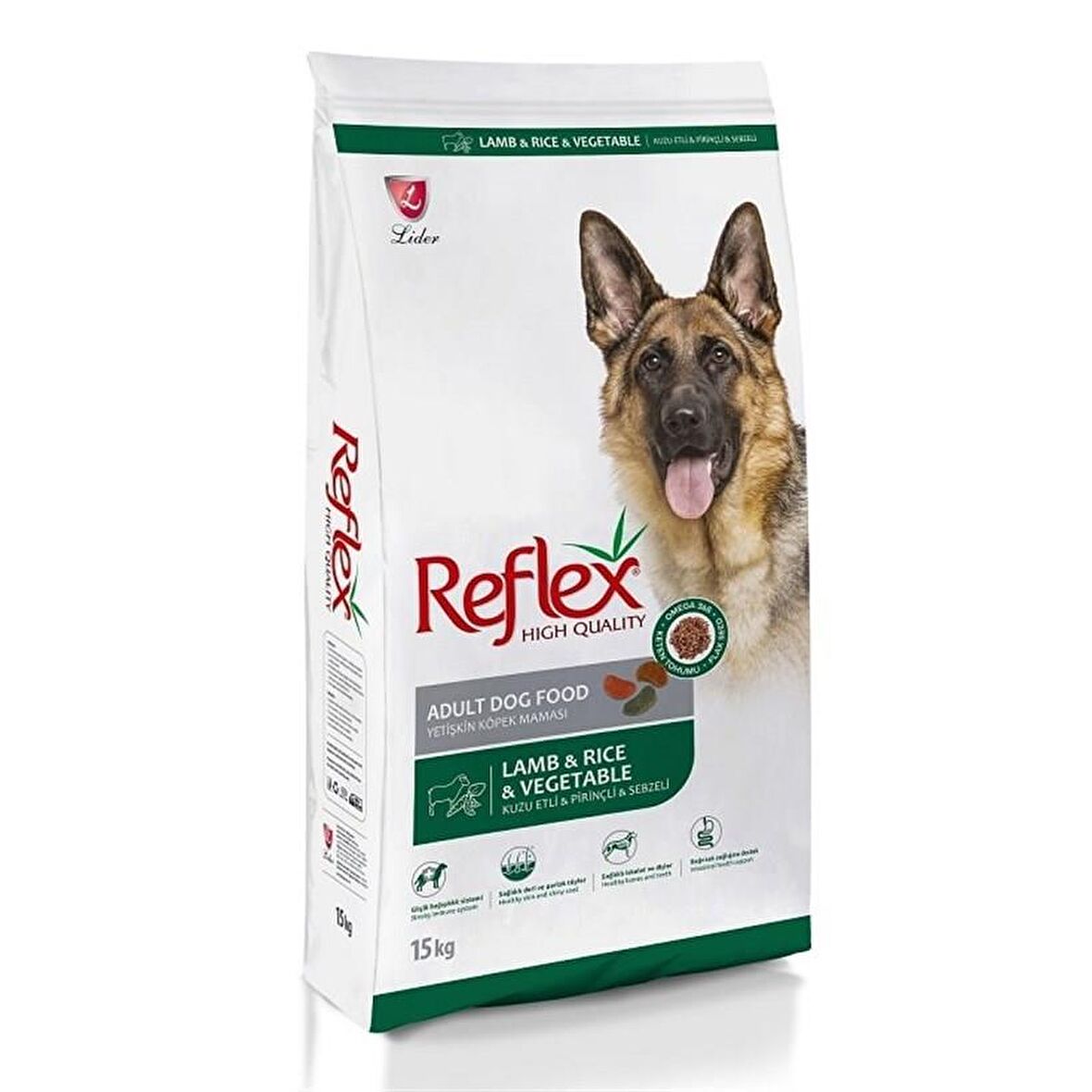 Reflex Kuzu Etli & Pirinçli & Sebzeli Yetişkin Köpek Maması 3 Kg