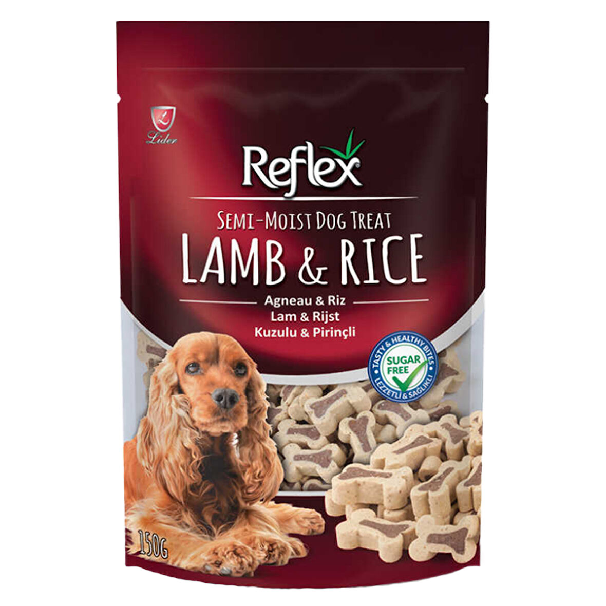 Reflex Kuzulu ve Pirinçli Yarı Yumuşak Köpek Ödül Maması 150gr