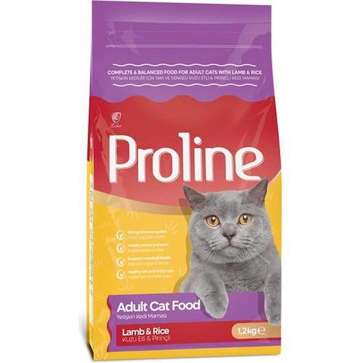 Pro line Kuzu Etli Yetişkin Kedi Maması 1.2 Kg