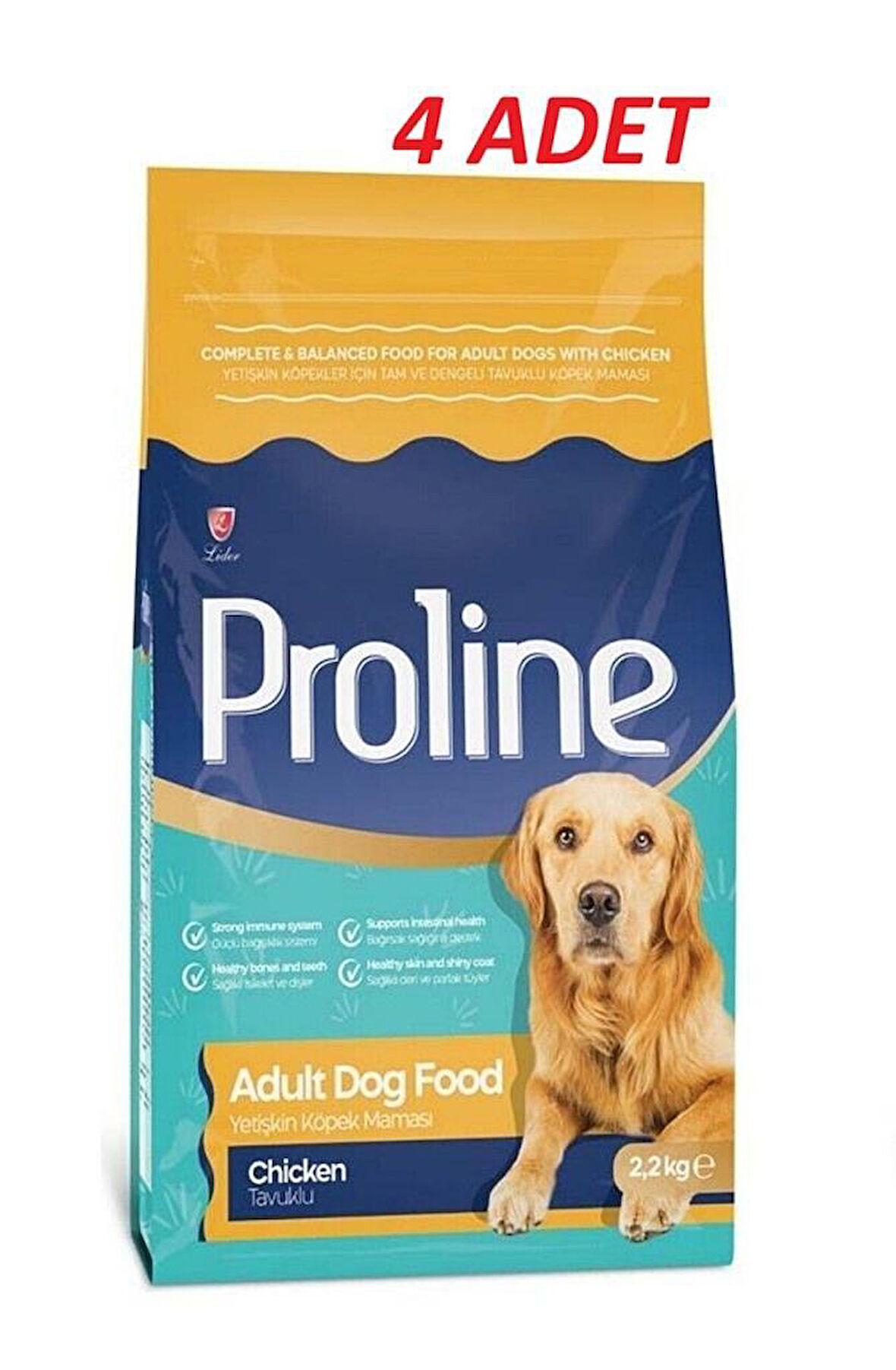 Pro Line Tavuklu Yetişkin Köpek Maması 2,2 Kg*4 Adet