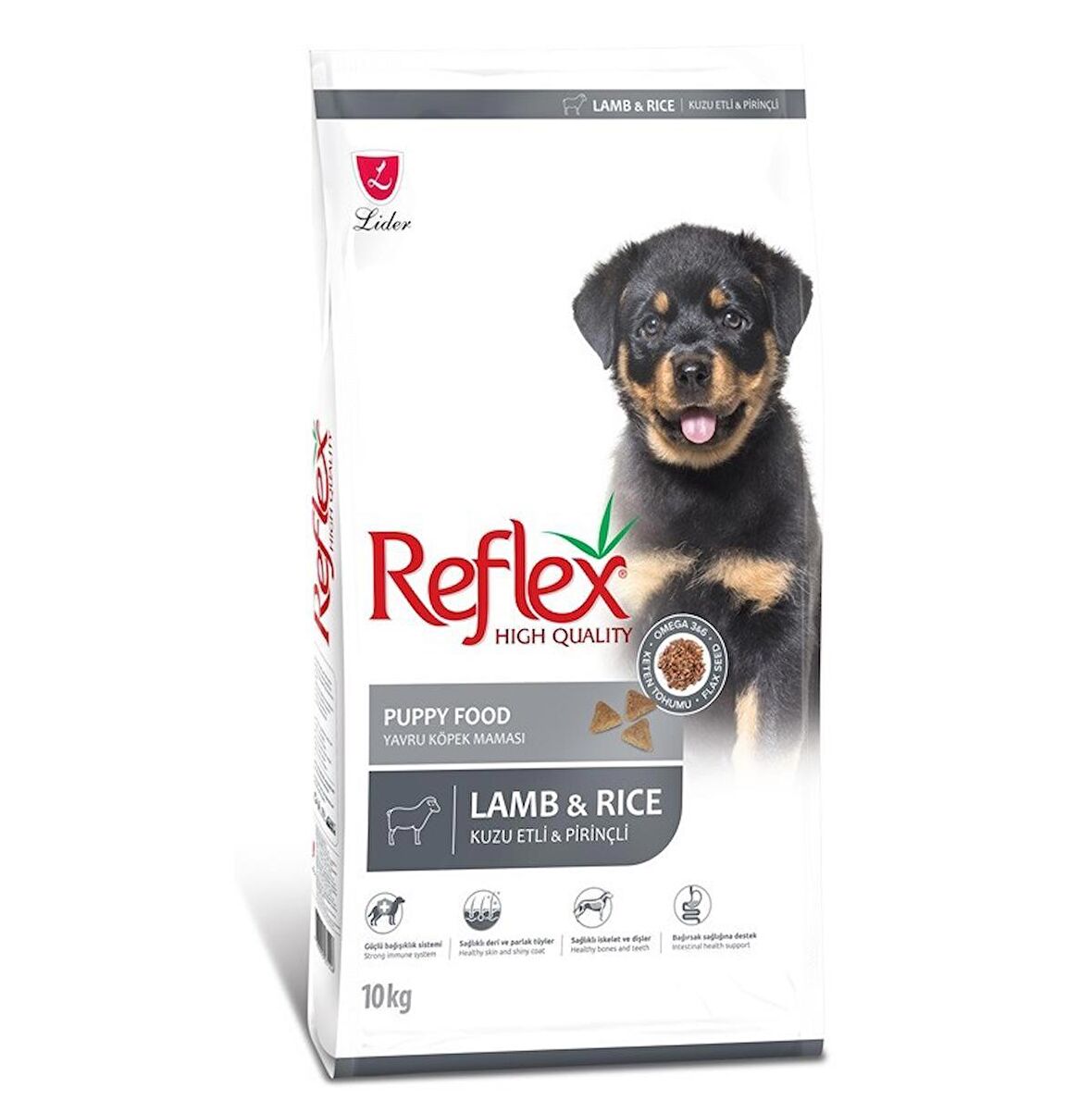 Reflex Kuzulu ve Pirinçli 10 kg Yavru Köpek Maması