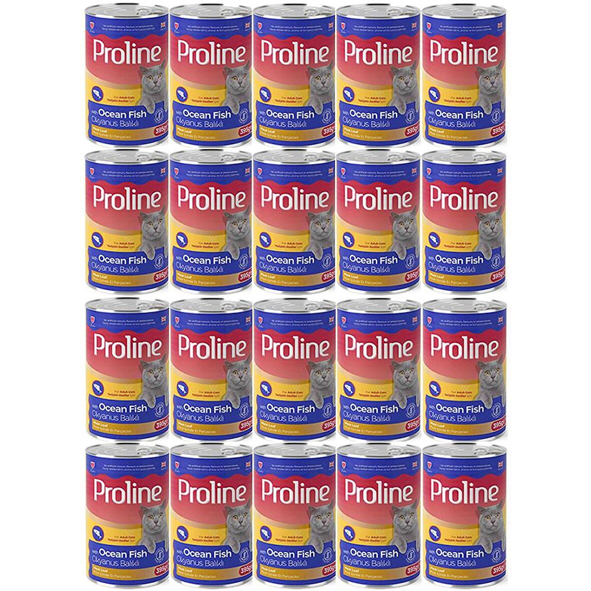 Proline Okyanus Balıklı Yetişkin Kedi Konservesi 395 Gr*20 Adet