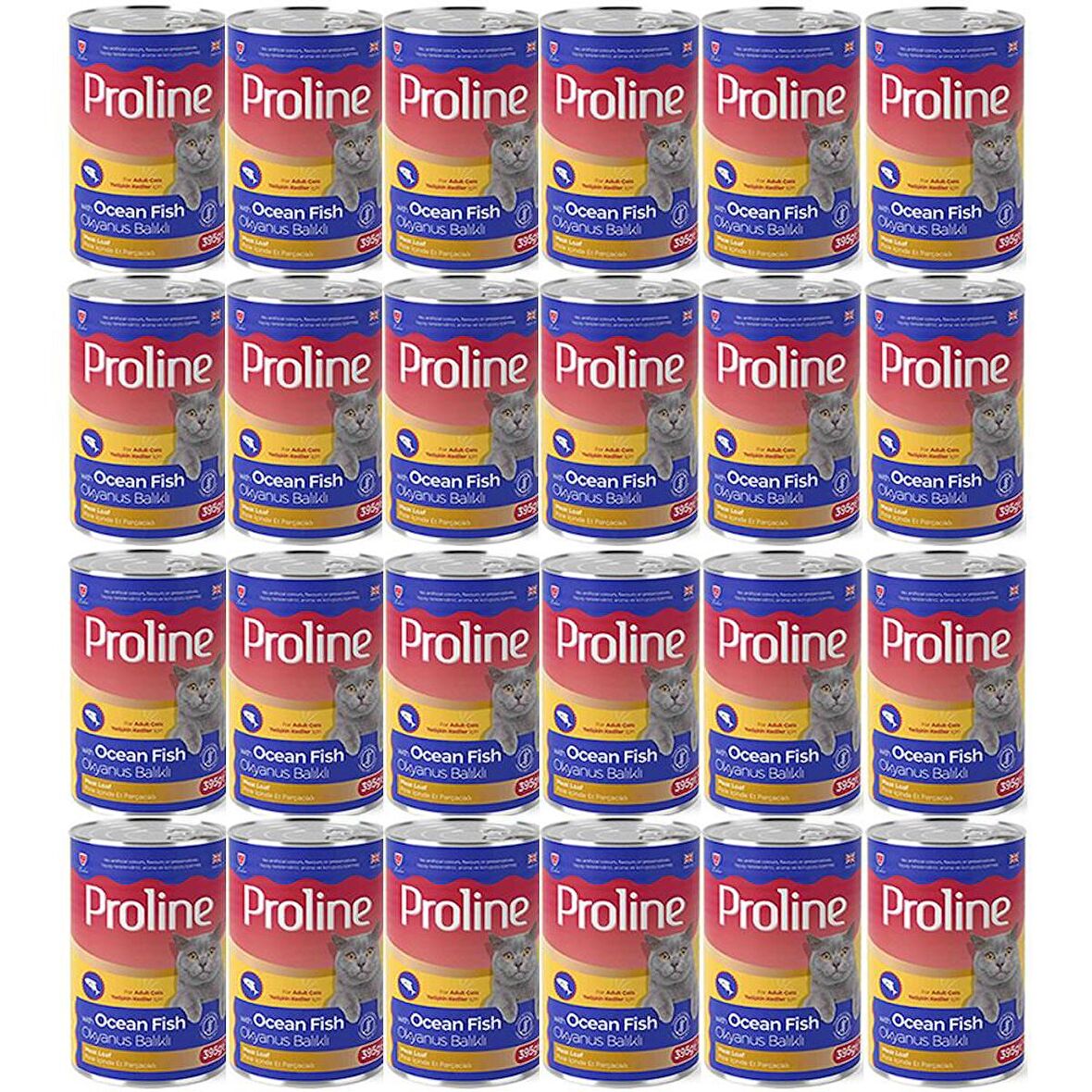 Proline Okyanus Balıklı Yetişkin Kedi Konservesi 395 Gr*24 Adet