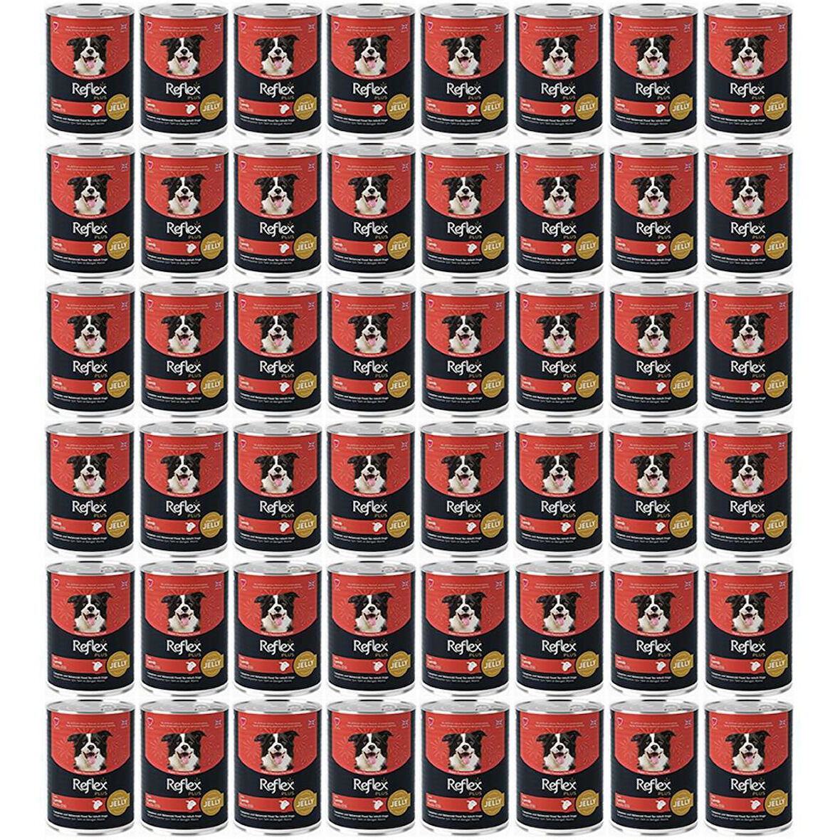 Reflex Plus Jöle İçinde Et Parçacıklı Kuzu Etli Yetişkin Köpek Maması 400 Gr*48 Adet